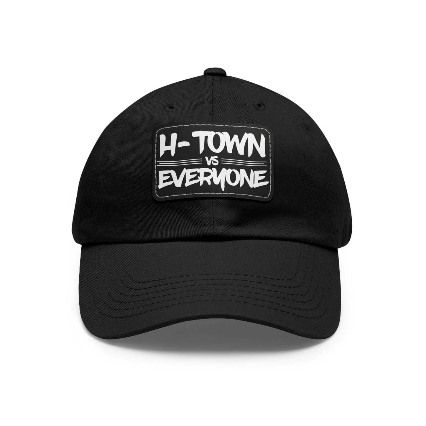 H-Town vs Everyone Leather Patch Dad Hat