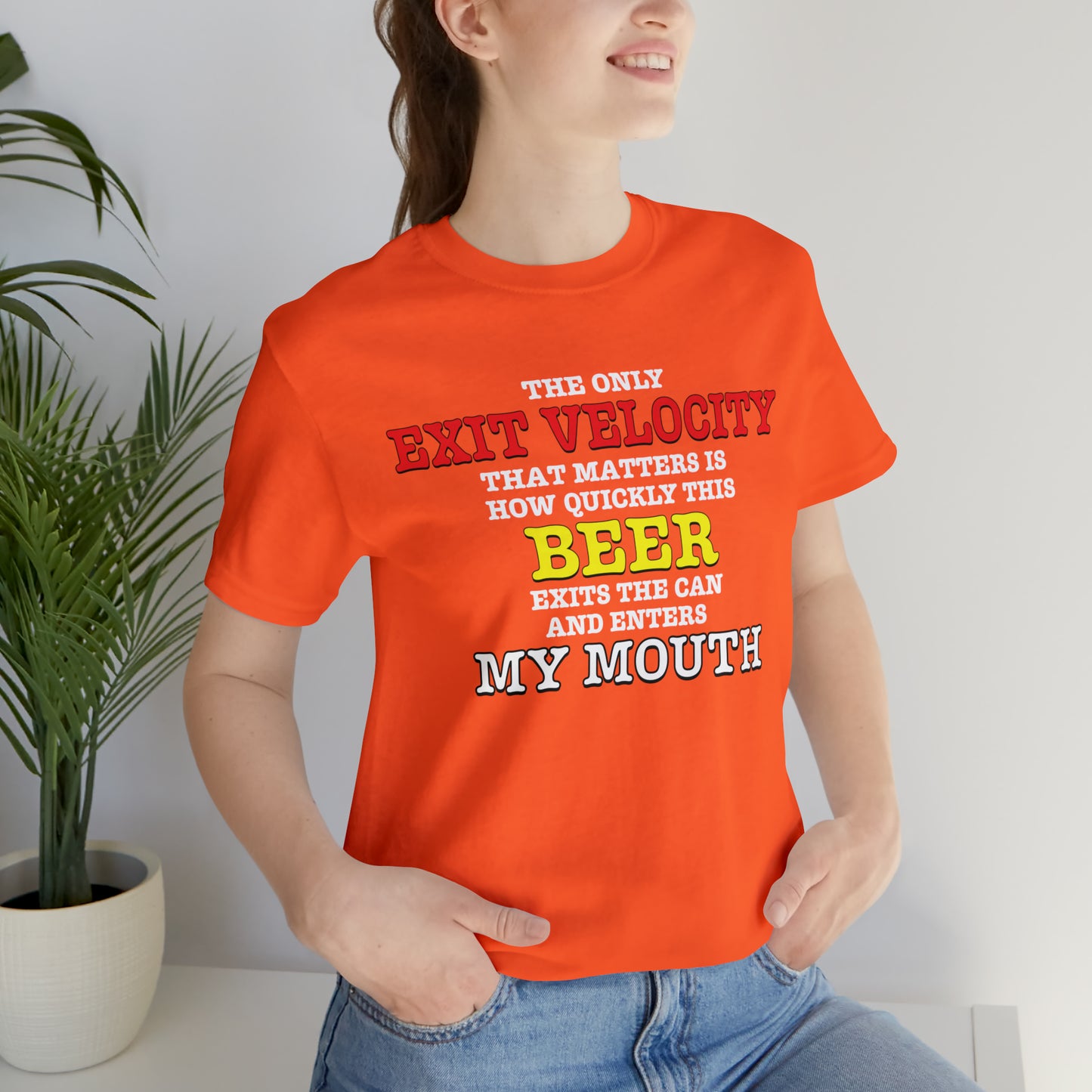 Beer Exit Velo Unisex Jersey Short Sleeve Tee