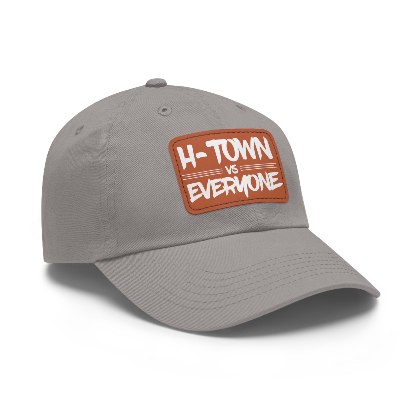 H-Town vs Everyone Leather Patch Dad Hat