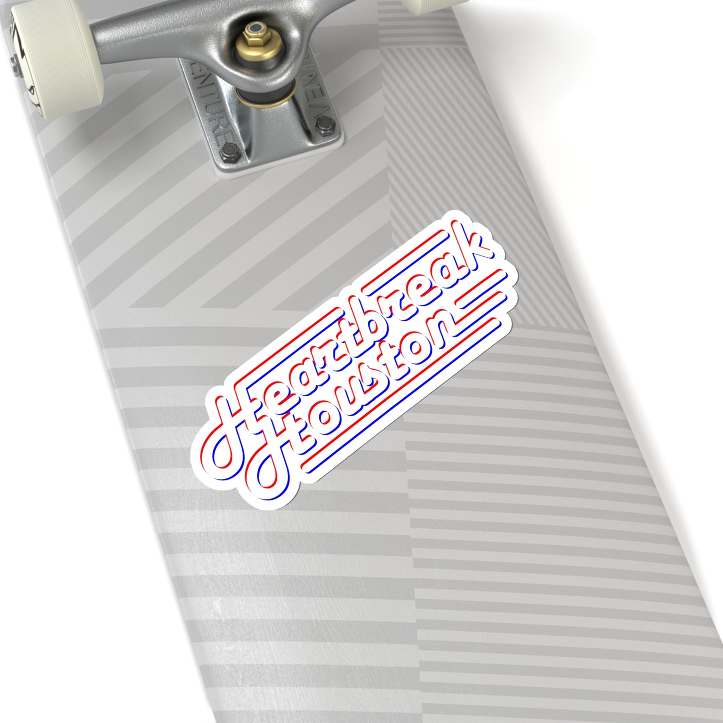 Heartbreak Houston Kiss-Cut Sticker (white)