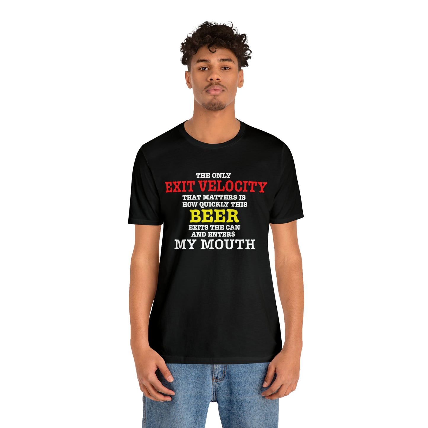 Beer Exit Velo Unisex Jersey Short Sleeve Tee