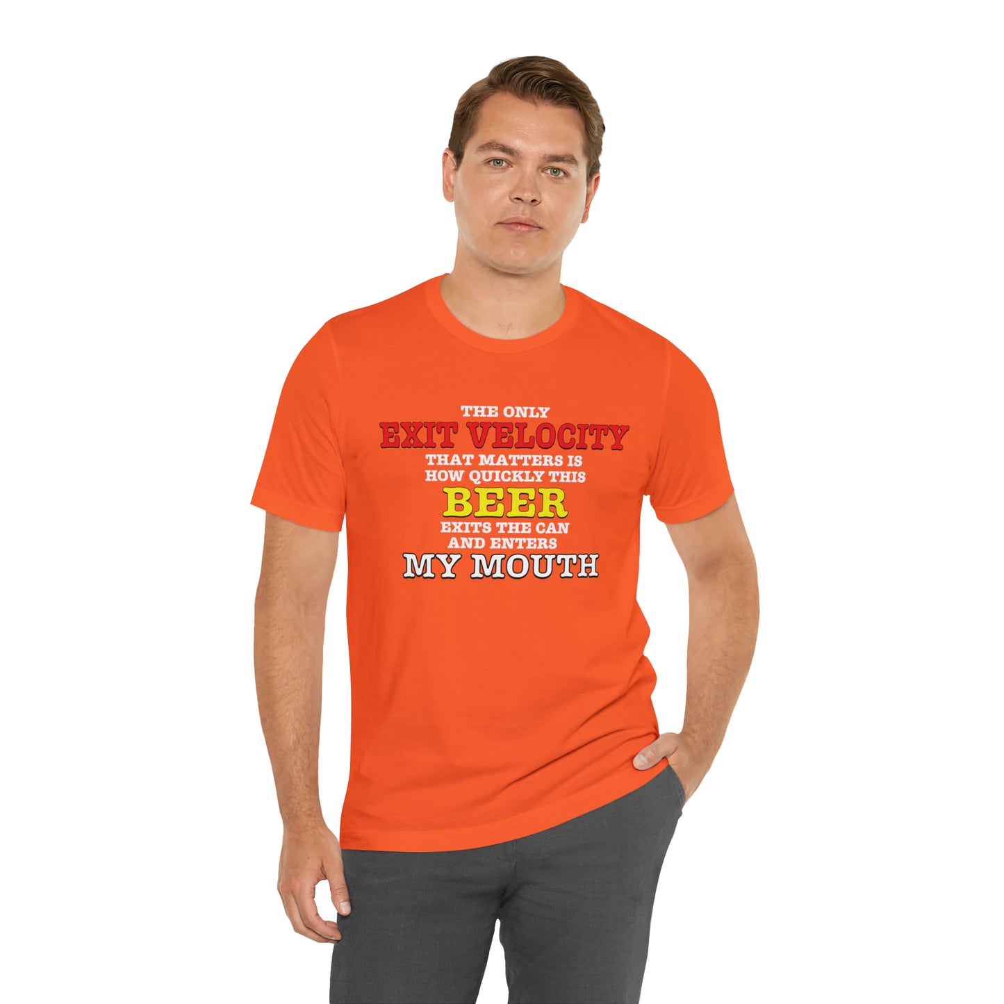 Beer Exit Velo Unisex Jersey Short Sleeve Tee