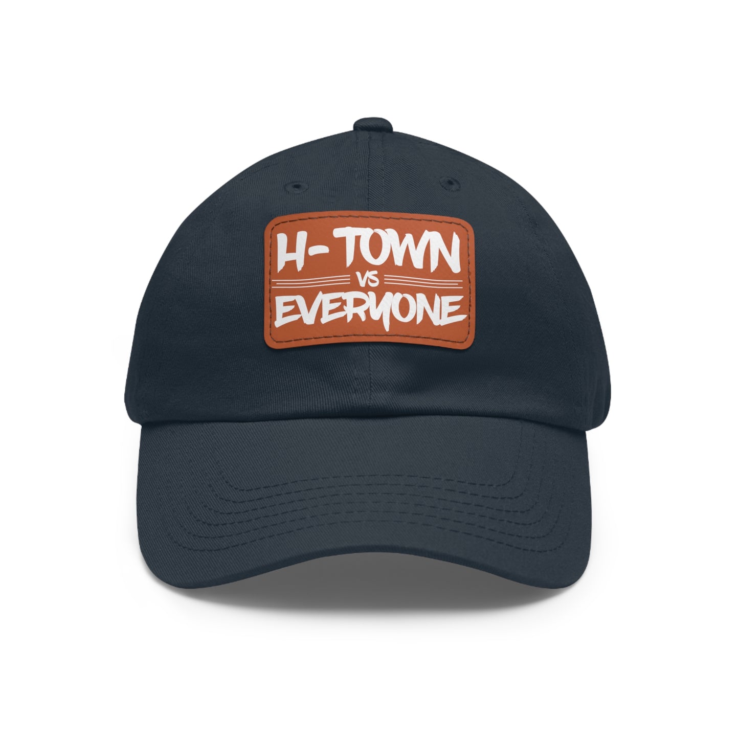H-Town vs Everyone Leather Patch Dad Hat