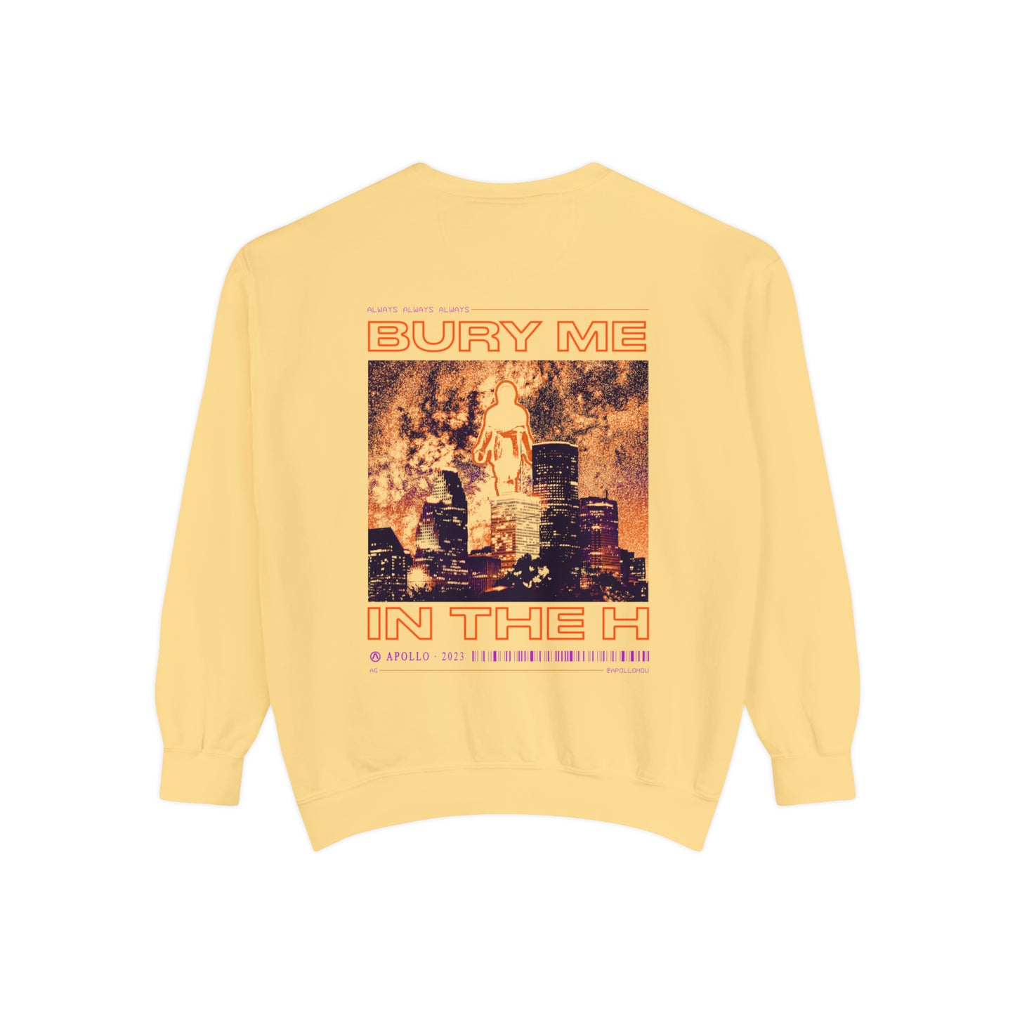 Bury Me In The H (Nova) Unisex Comfort Colors Sweatshirt