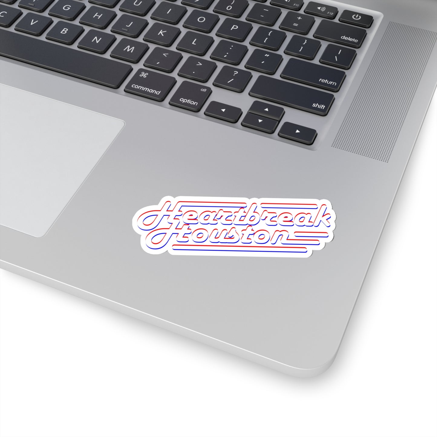 Heartbreak Houston Kiss-Cut Sticker (white)