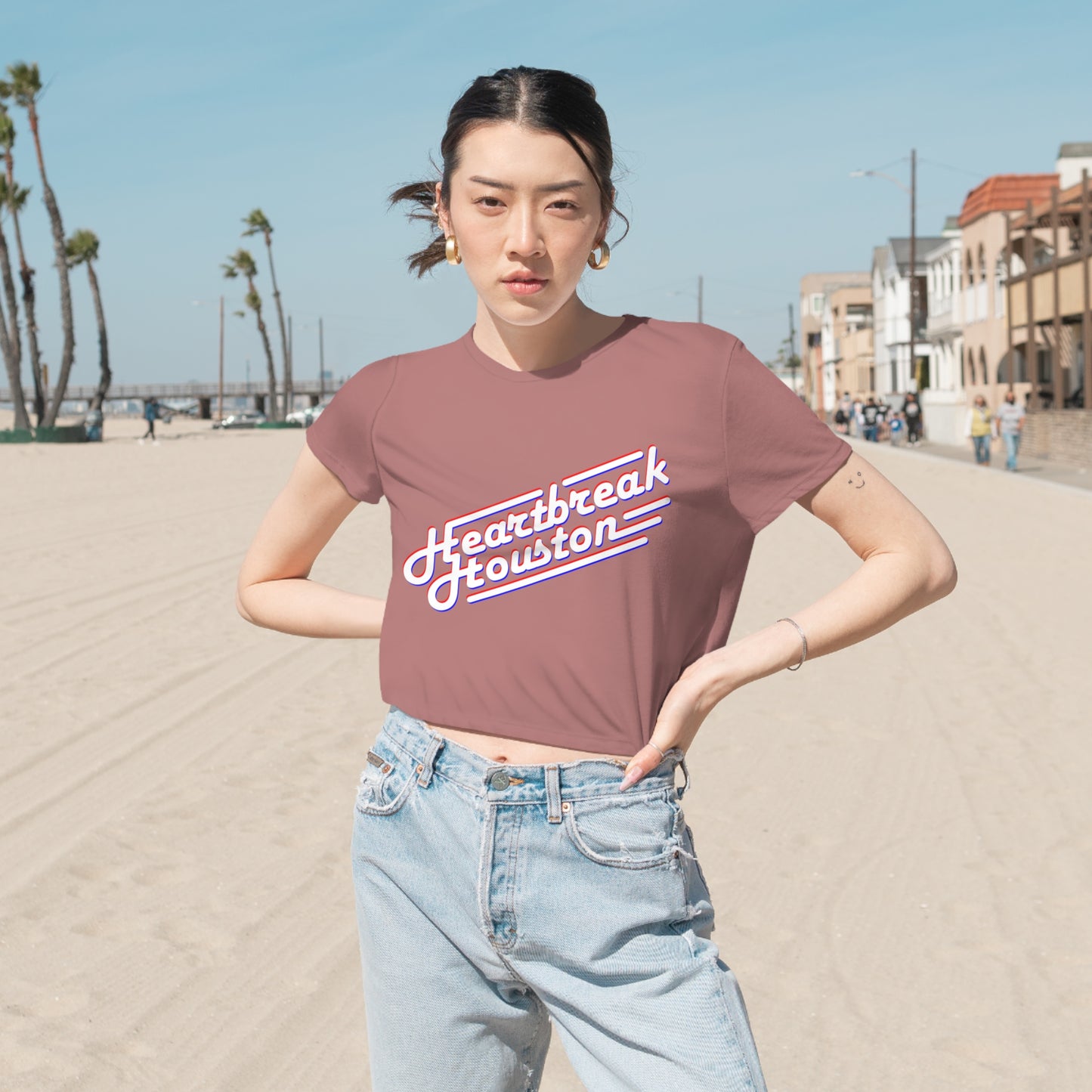 Heartbreak Houston Cropped Tee
