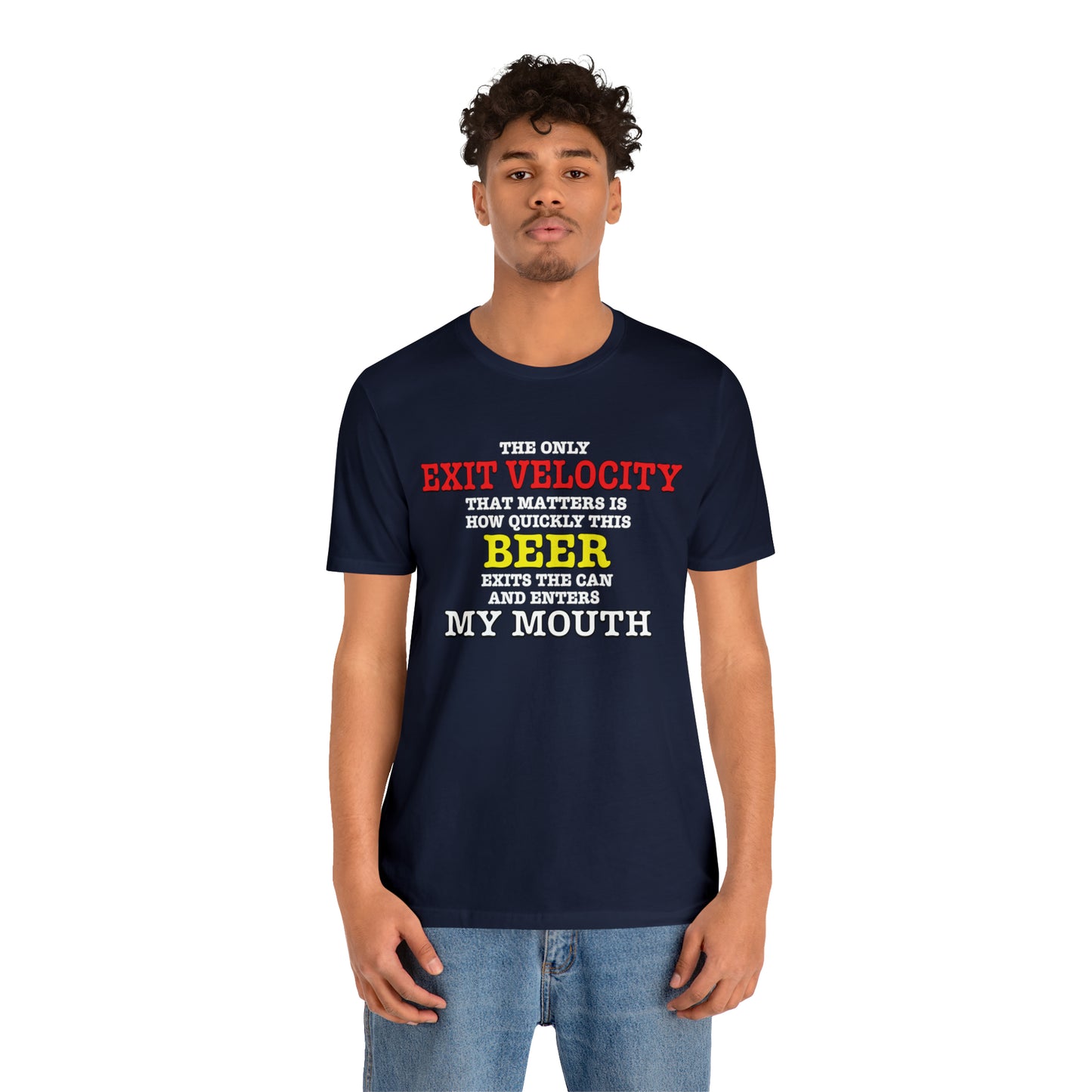 Beer Exit Velo Unisex Jersey Short Sleeve Tee