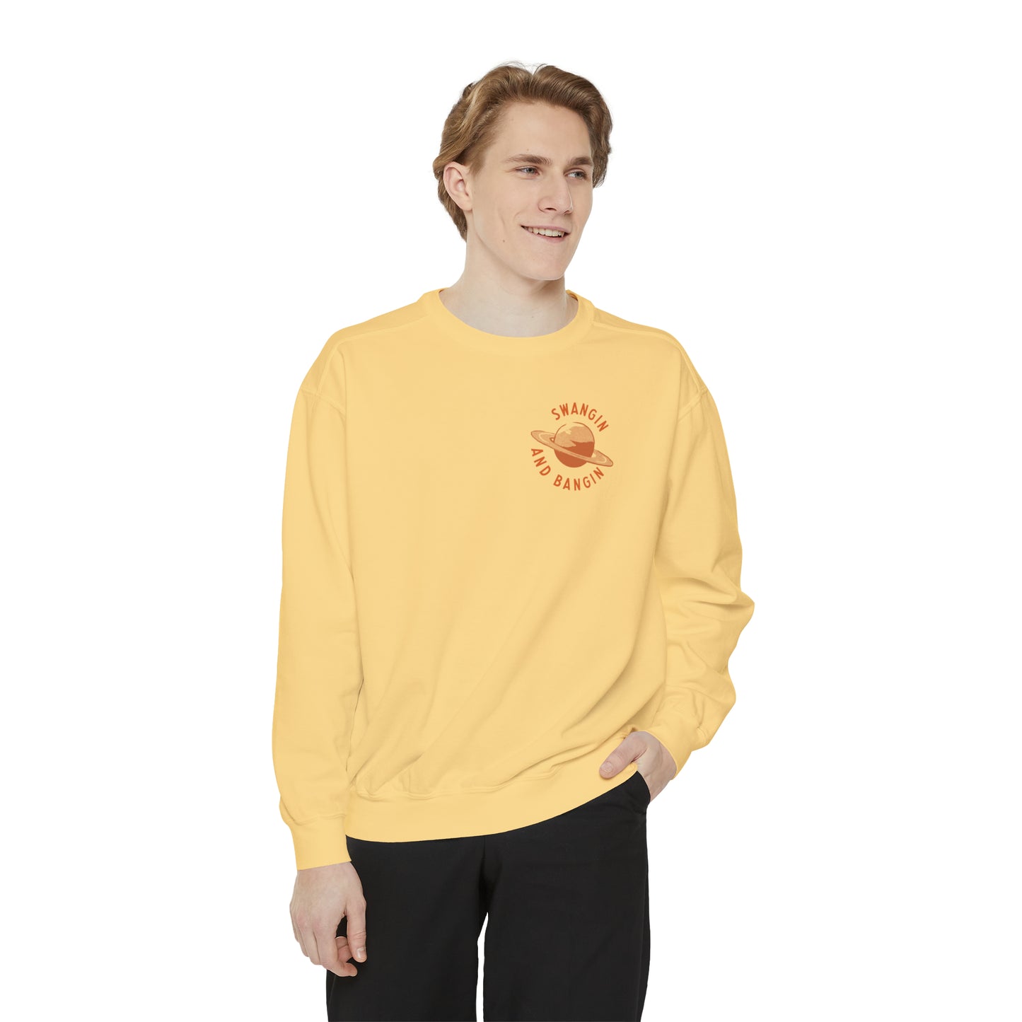 Swangin & Bangin (Saturn) Unisex Comfort Colors Sweatshirt