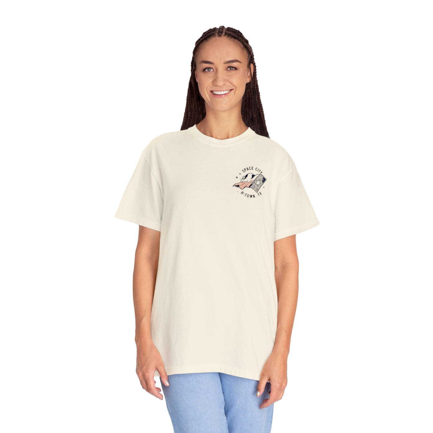 Space City Texas (Saturn) Premium Unisex Comfort Colors T-shirt