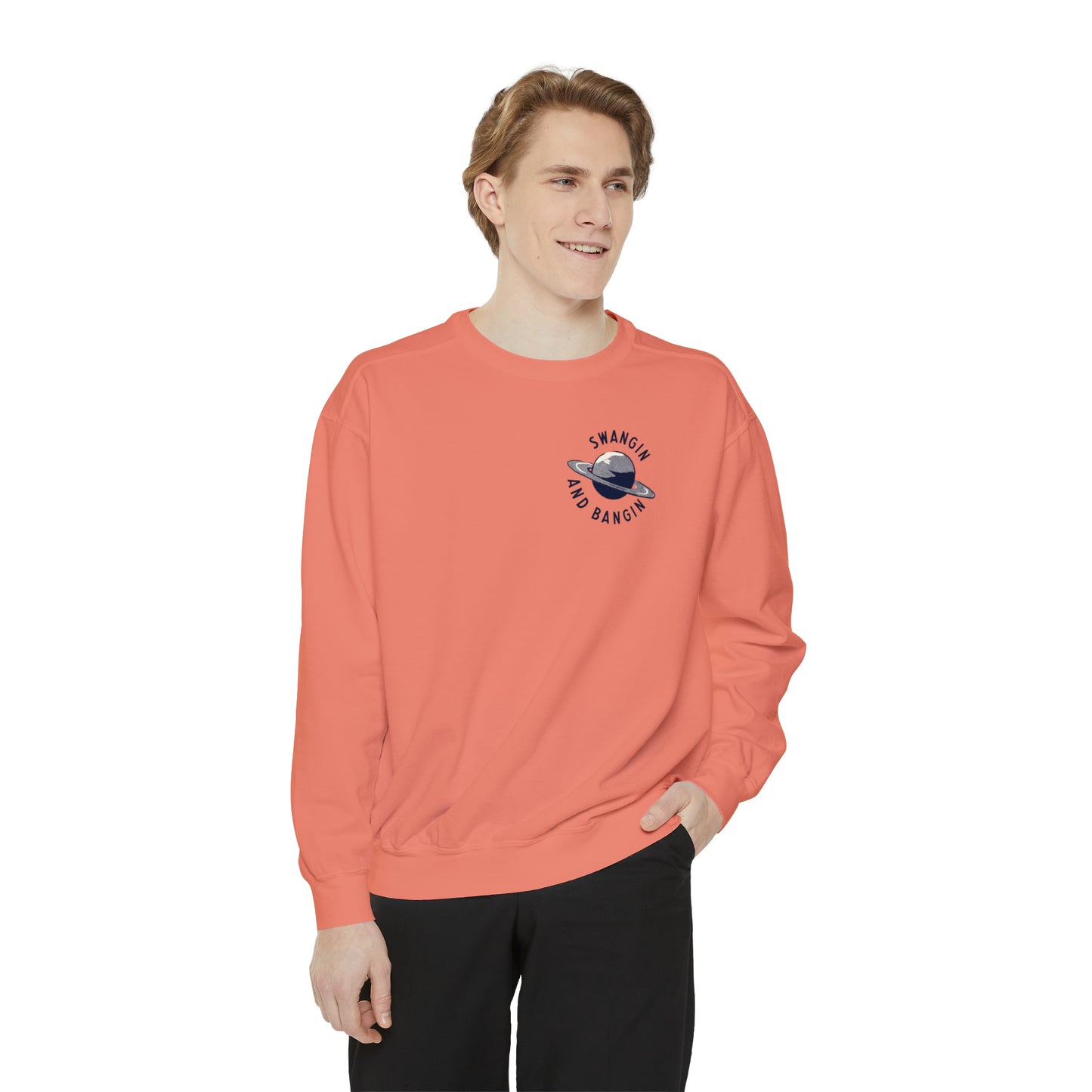 Swangin & Bangin (Saturn) Unisex Comfort Colors Sweatshirt
