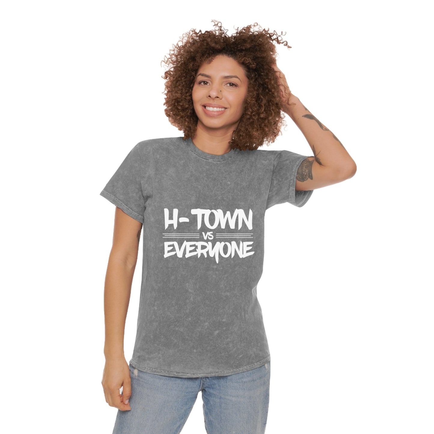 H-Town vs Everyone Unisex Mineral Wash T-Shirt