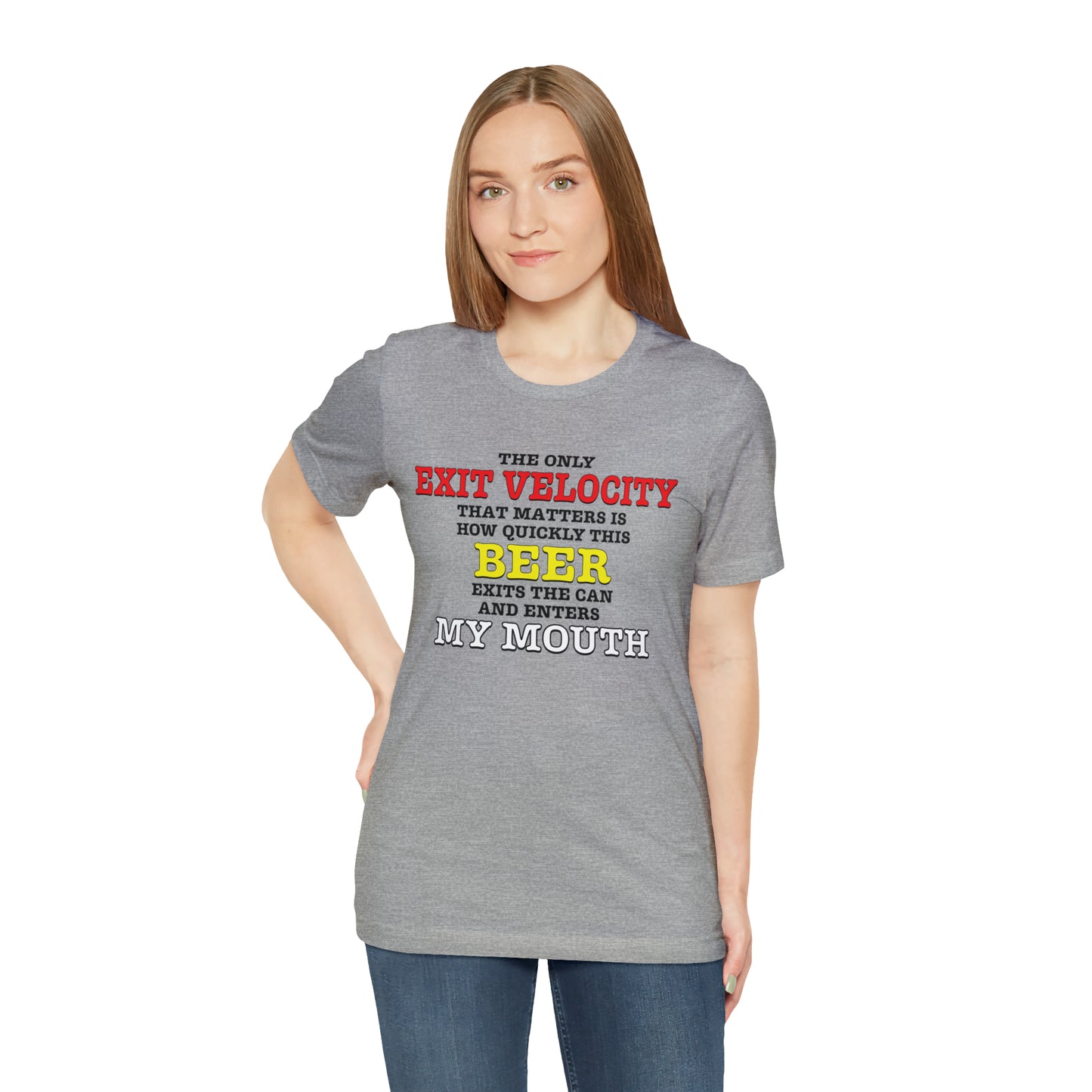 Beer Exit Velo Unisex Jersey Short Sleeve Tee