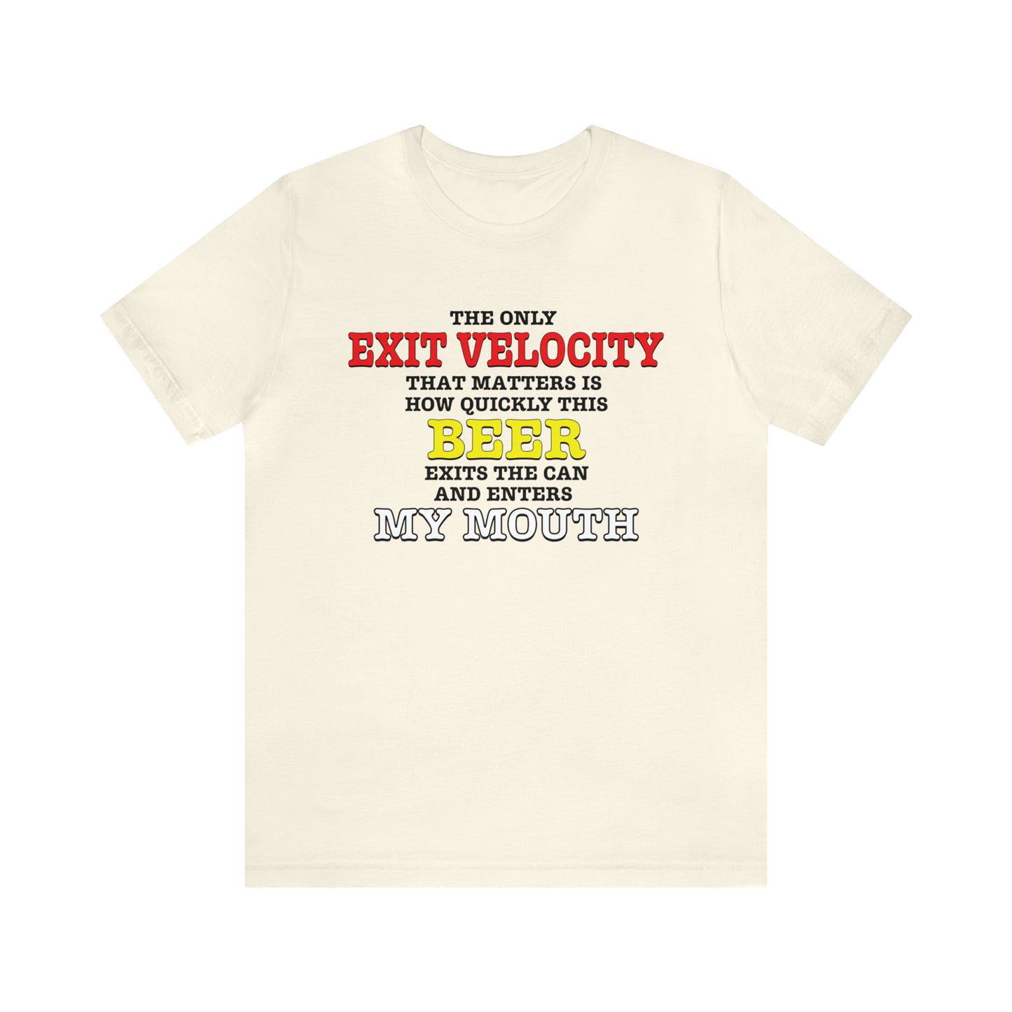 Beer Exit Velo Unisex Jersey Short Sleeve Tee