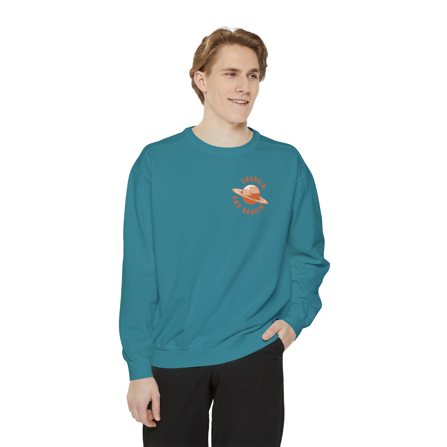 Swangin & Bangin (Saturn) Unisex Comfort Colors Sweatshirt
