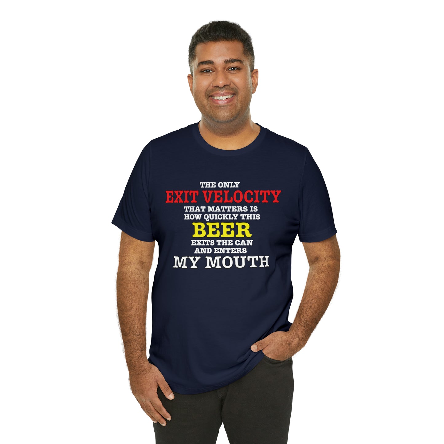 Beer Exit Velo Unisex Jersey Short Sleeve Tee