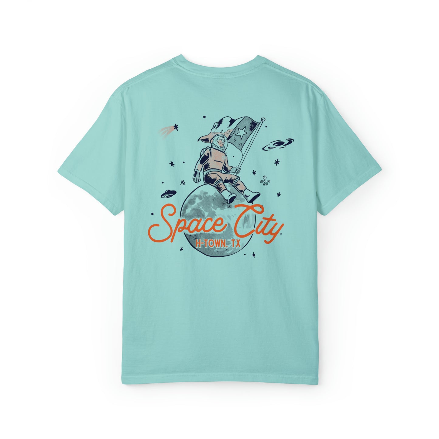 Space City Texas (Saturn) Premium Unisex Comfort Colors T-shirt
