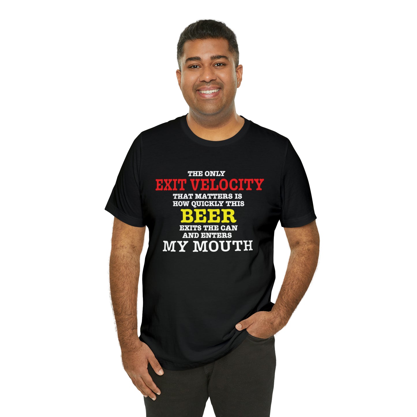 Beer Exit Velo Unisex Jersey Short Sleeve Tee