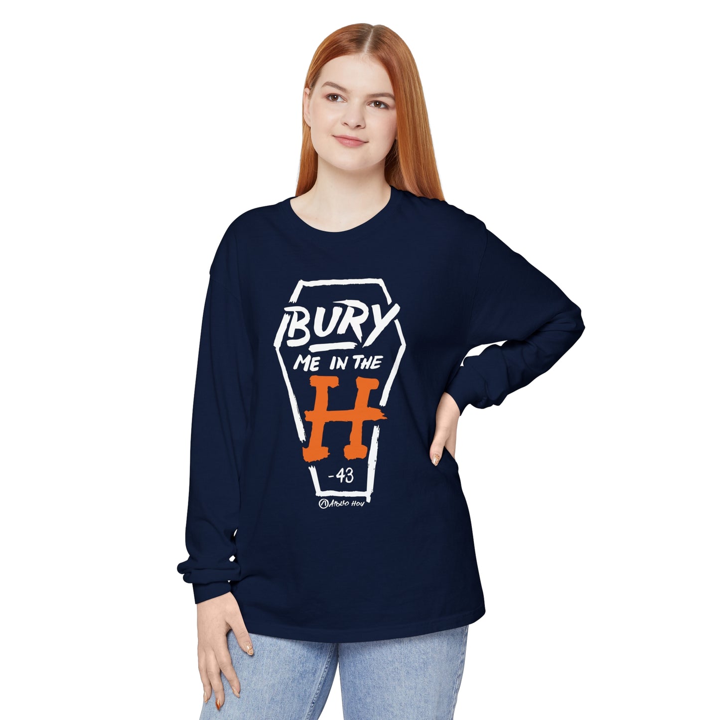 Bury Me In The H (Coffin) Long Sleeve Tee