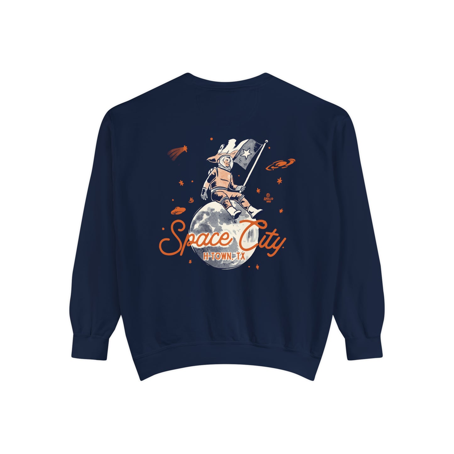Space City Texas (Saturn) Unisex Comfort Colors Sweatshirt