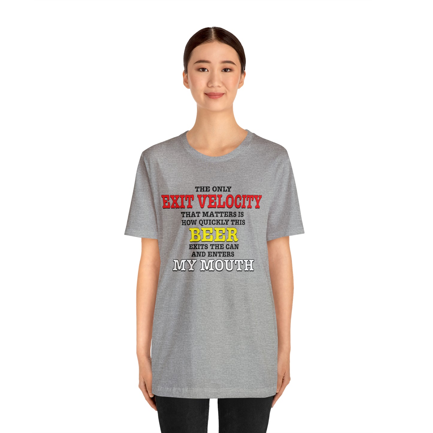 Beer Exit Velo Unisex Jersey Short Sleeve Tee