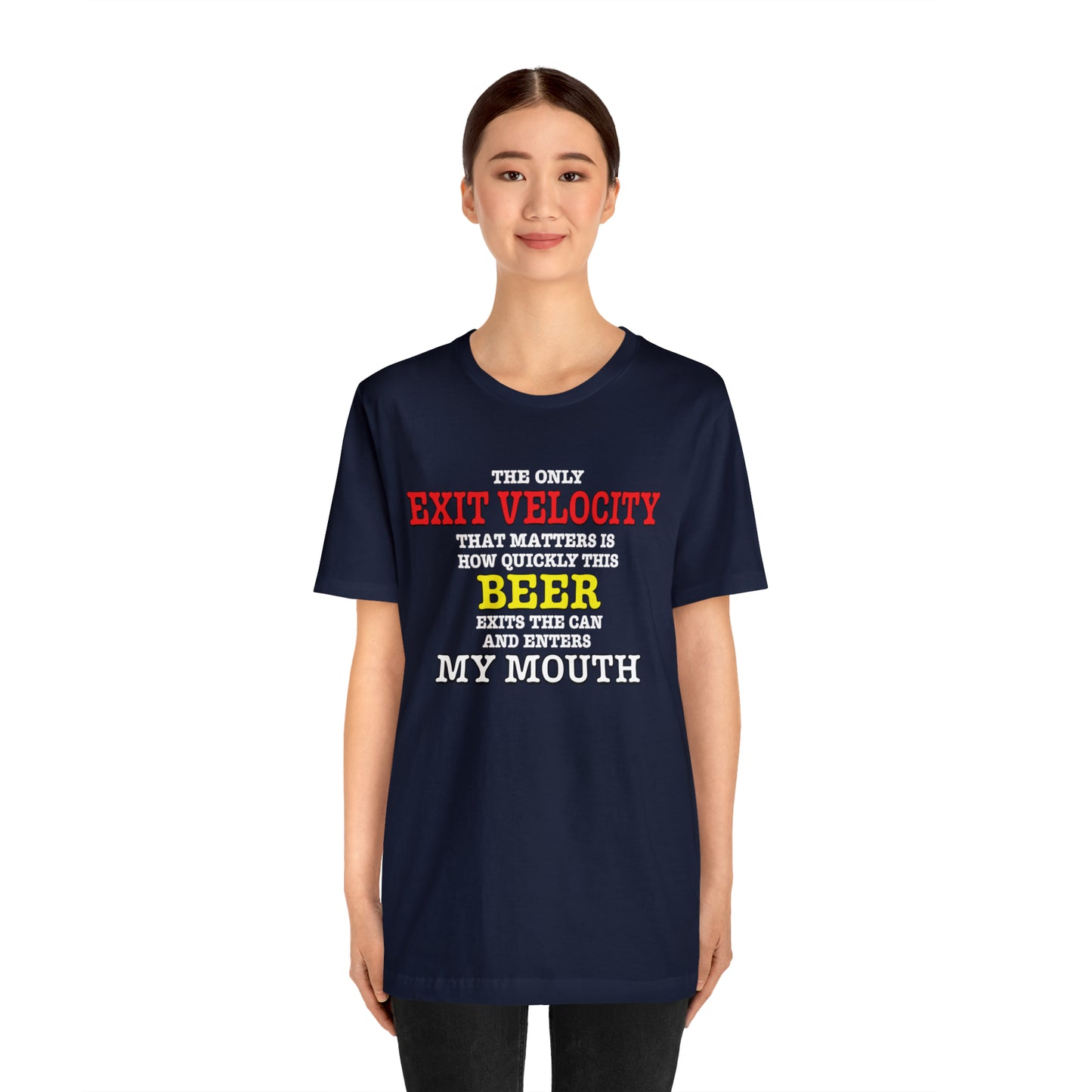 Beer Exit Velo Unisex Jersey Short Sleeve Tee
