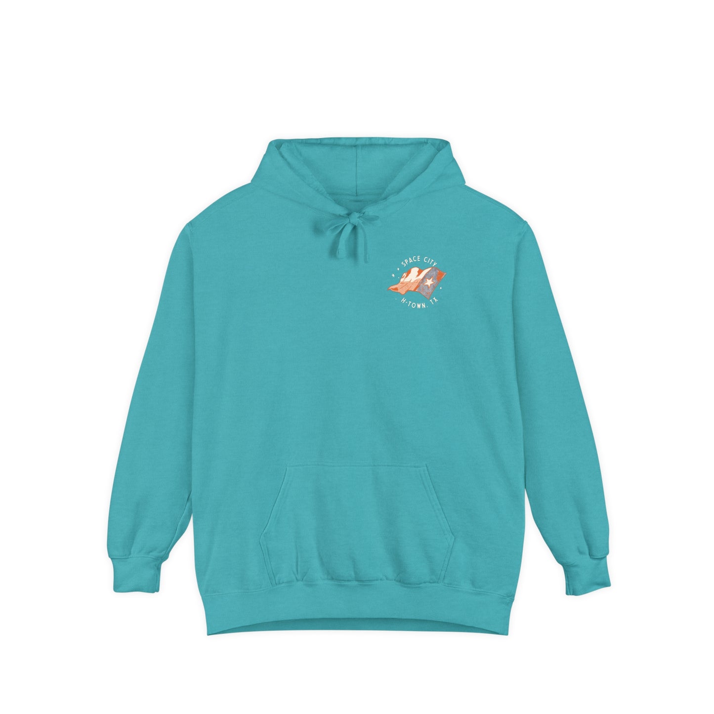 Space City Texas (Saturn) Unisex Comfort Colors Hoodie