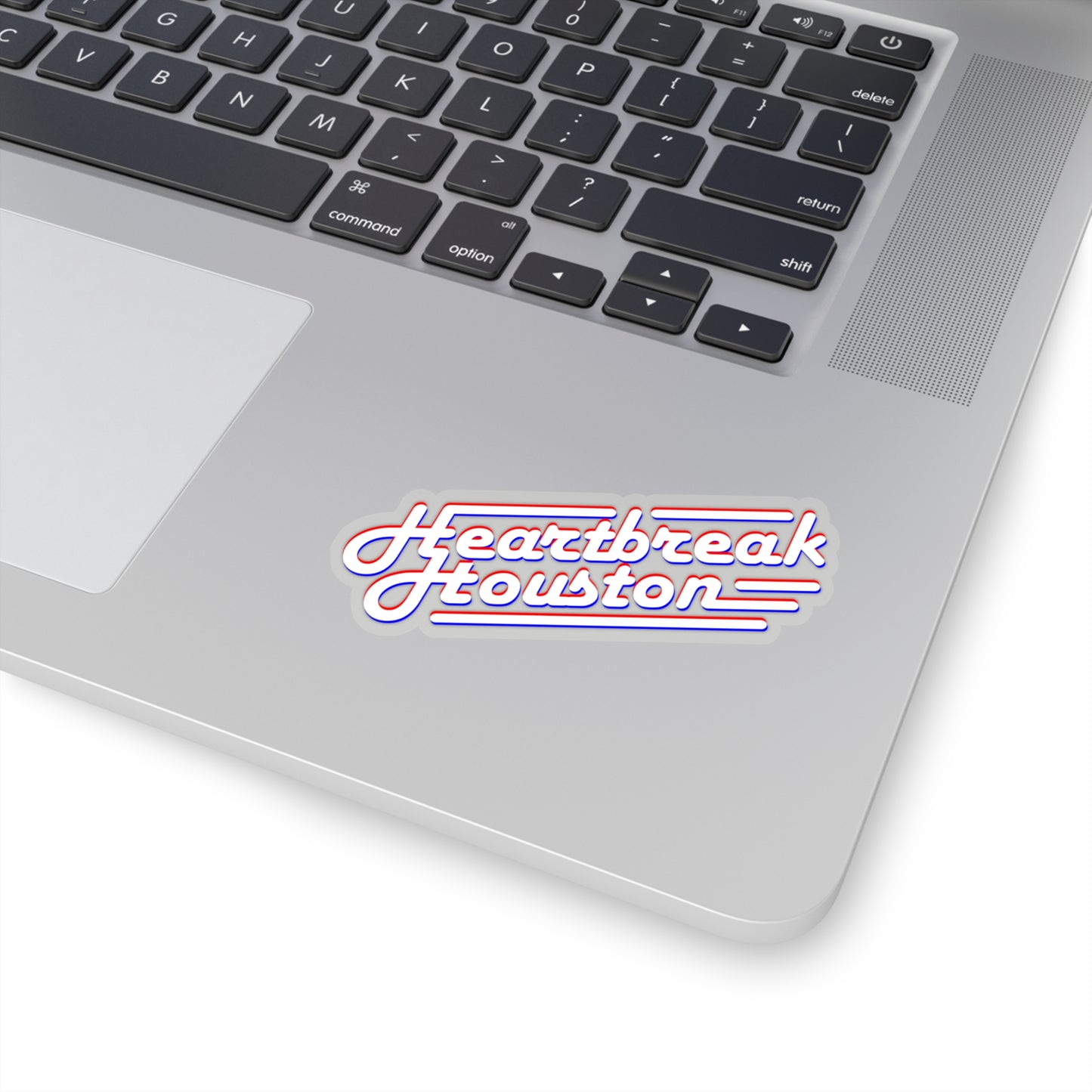 Heartbreak Houston Kiss-Cut Sticker (white)