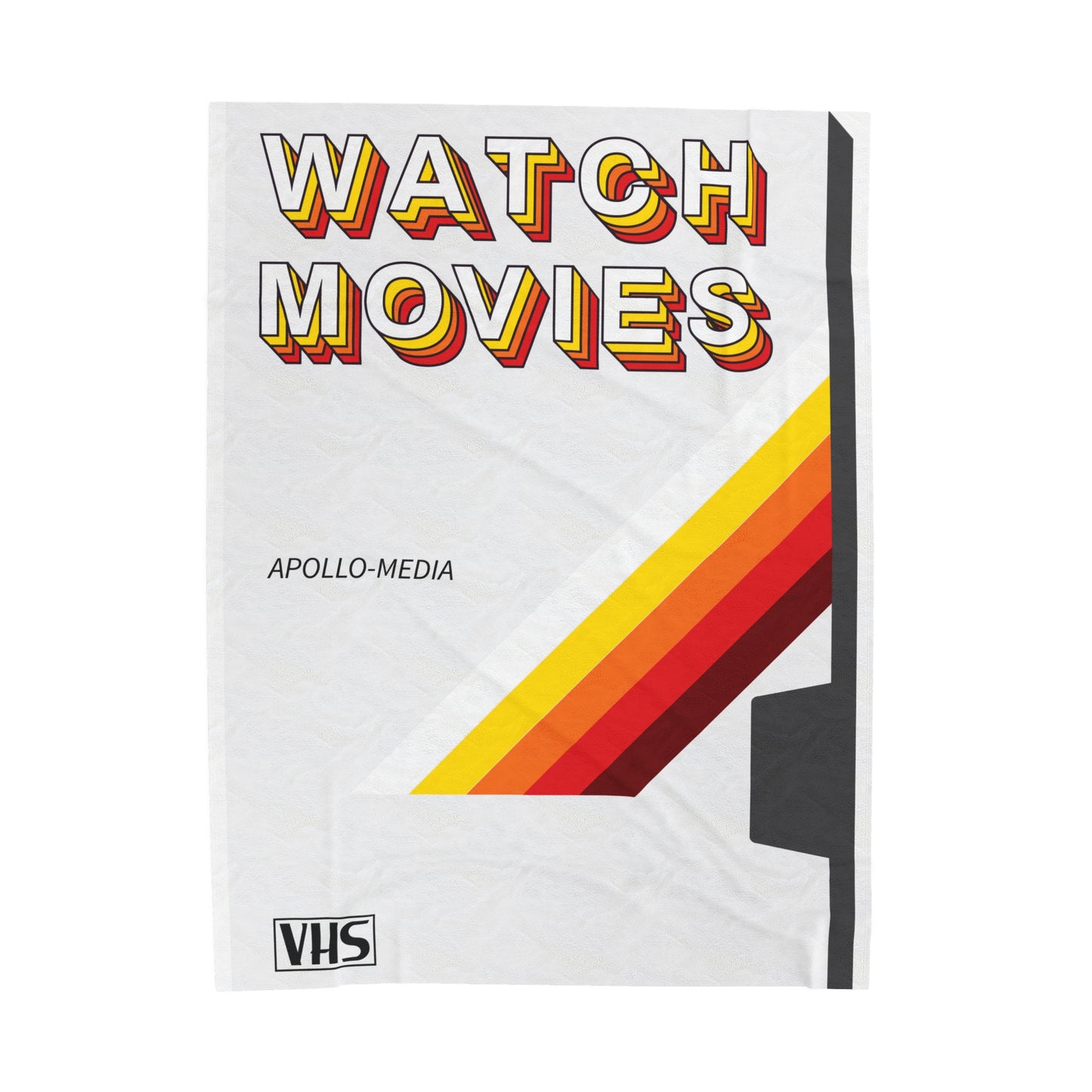 Apollo Watch Movies VHS Velveteen Plush Blanket