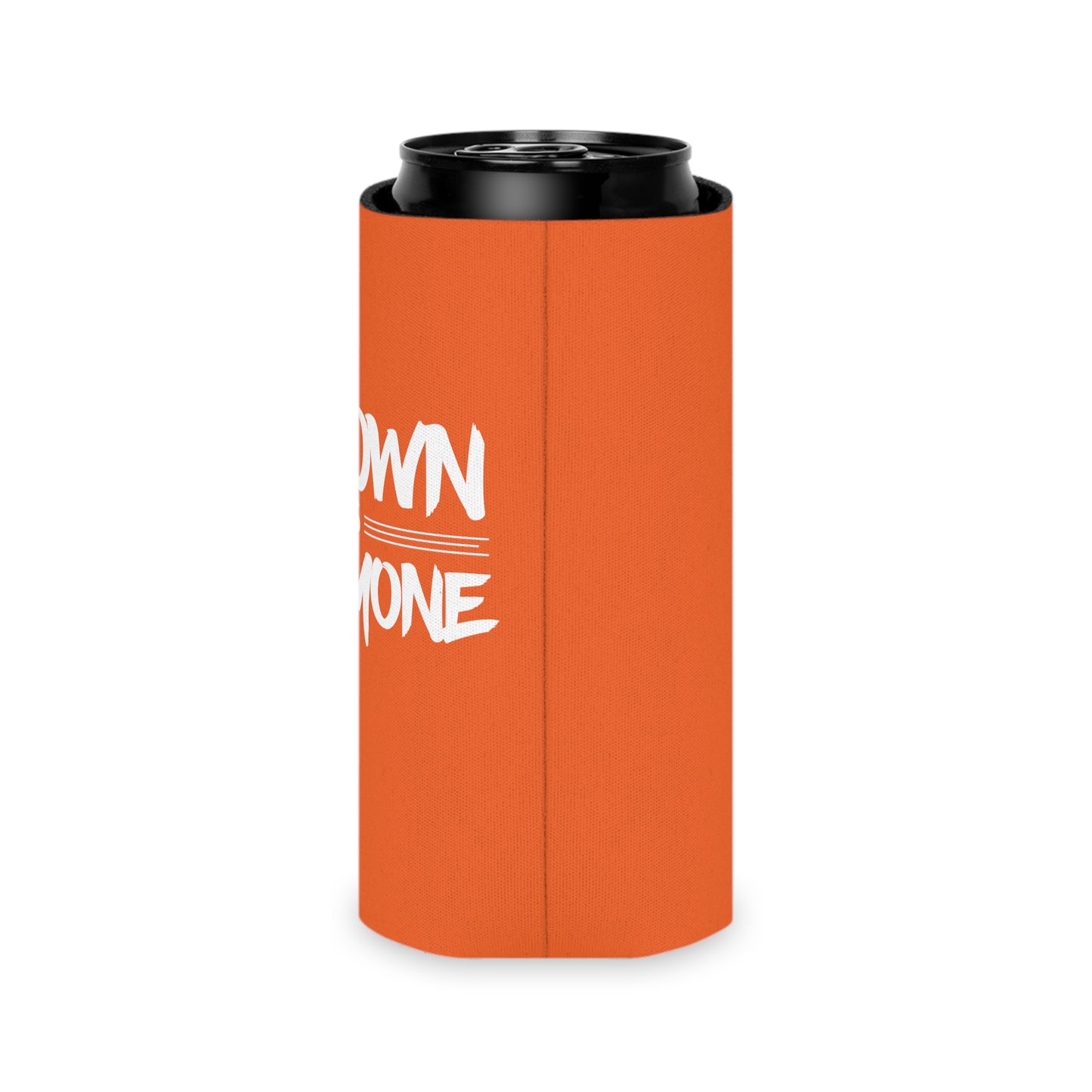 H-Town vs Everyone Orange Slim Can Koozie