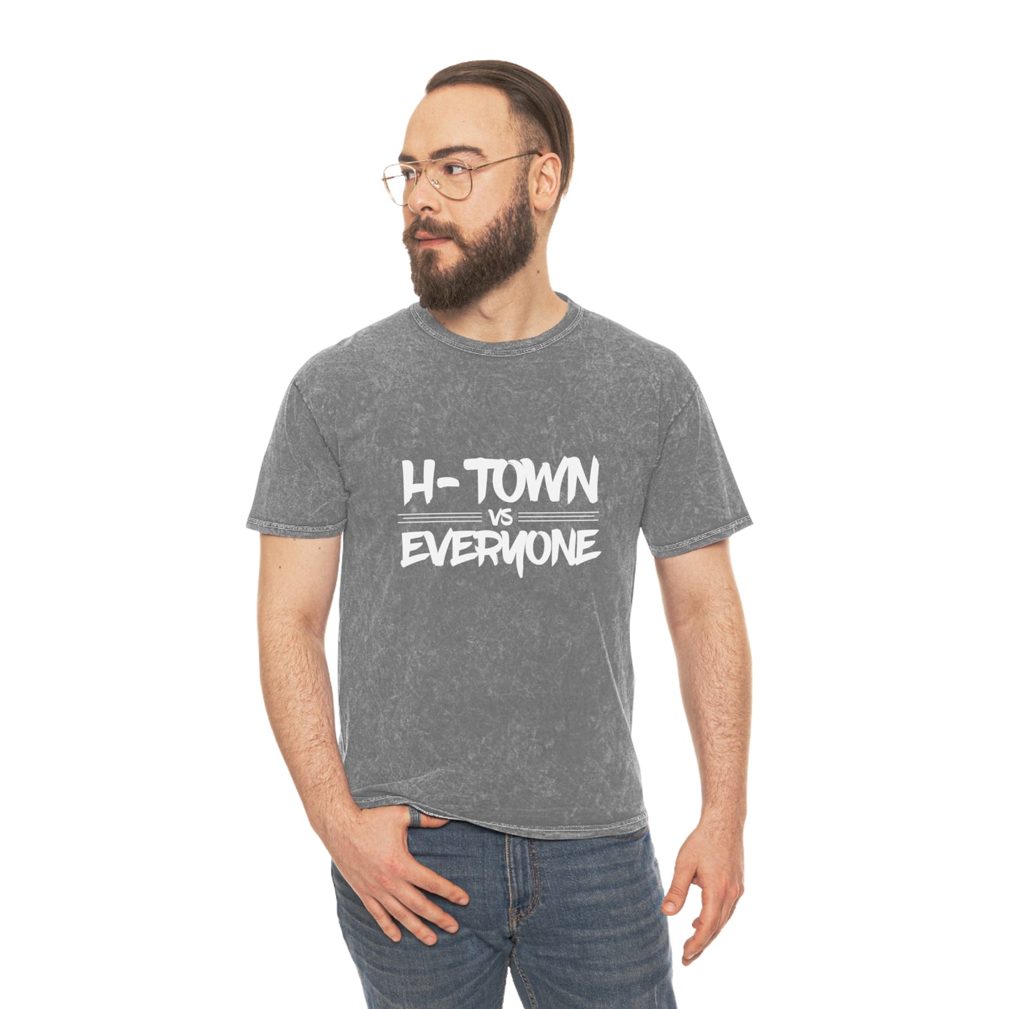H-Town vs Everyone Unisex Mineral Wash T-Shirt