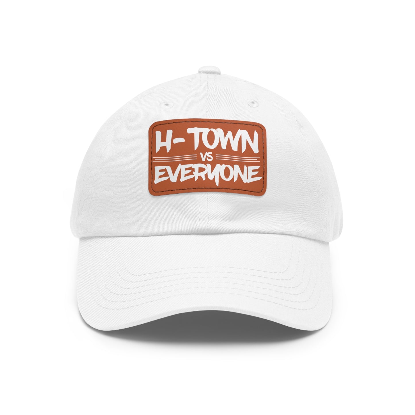 H-Town vs Everyone Leather Patch Dad Hat