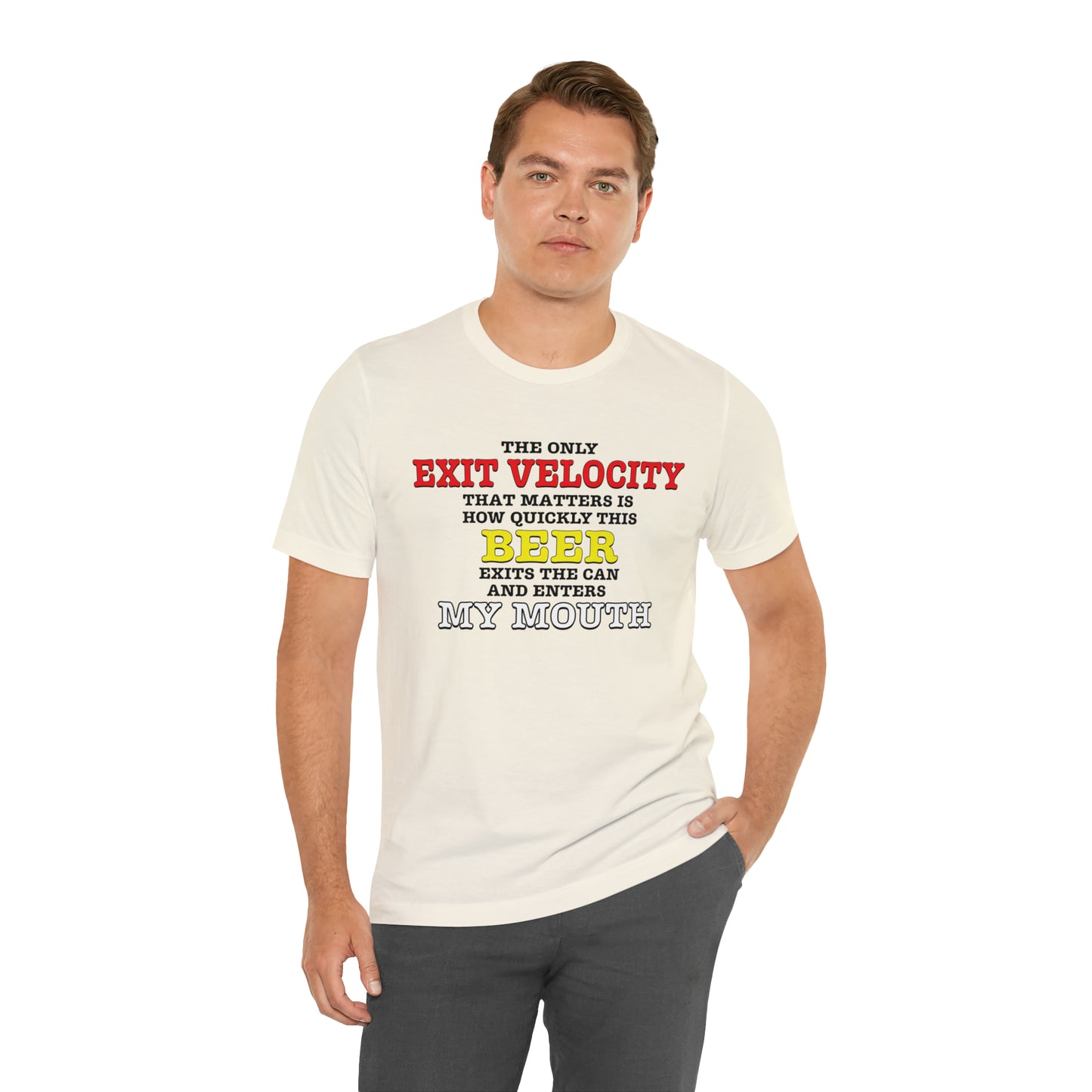 Beer Exit Velo Unisex Jersey Short Sleeve Tee
