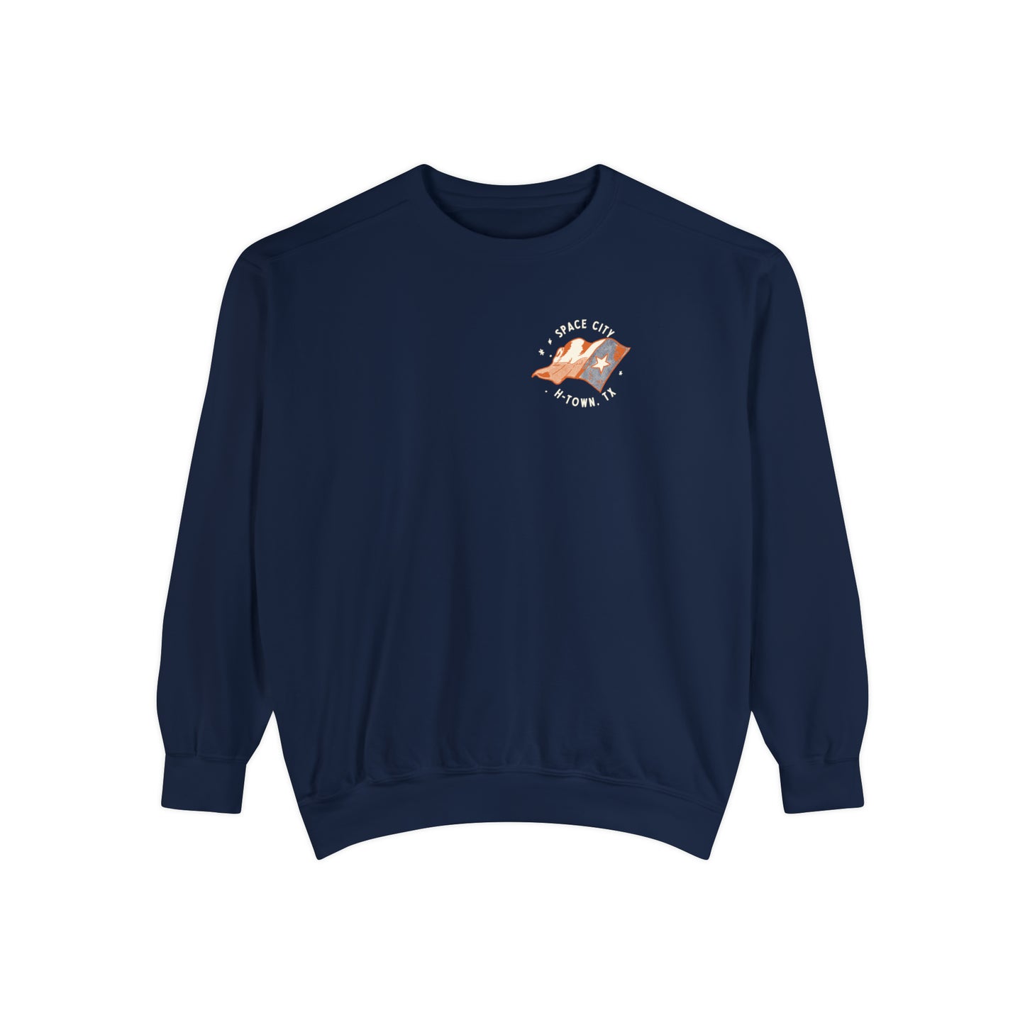 Space City Texas (Saturn) Unisex Comfort Colors Sweatshirt