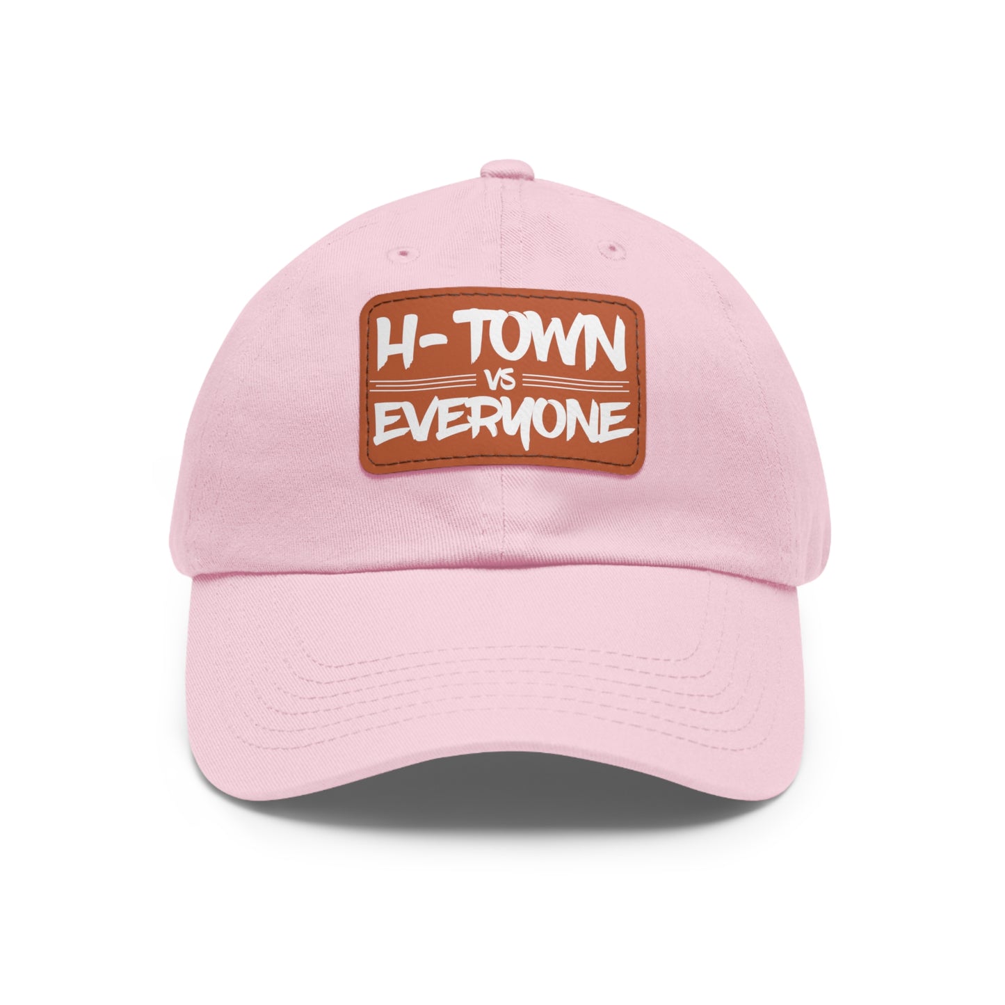 H-Town vs Everyone Leather Patch Dad Hat