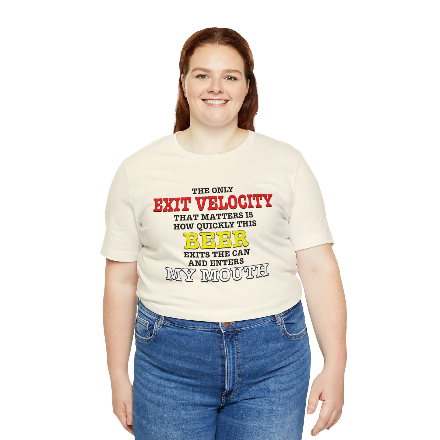 Beer Exit Velo Unisex Jersey Short Sleeve Tee