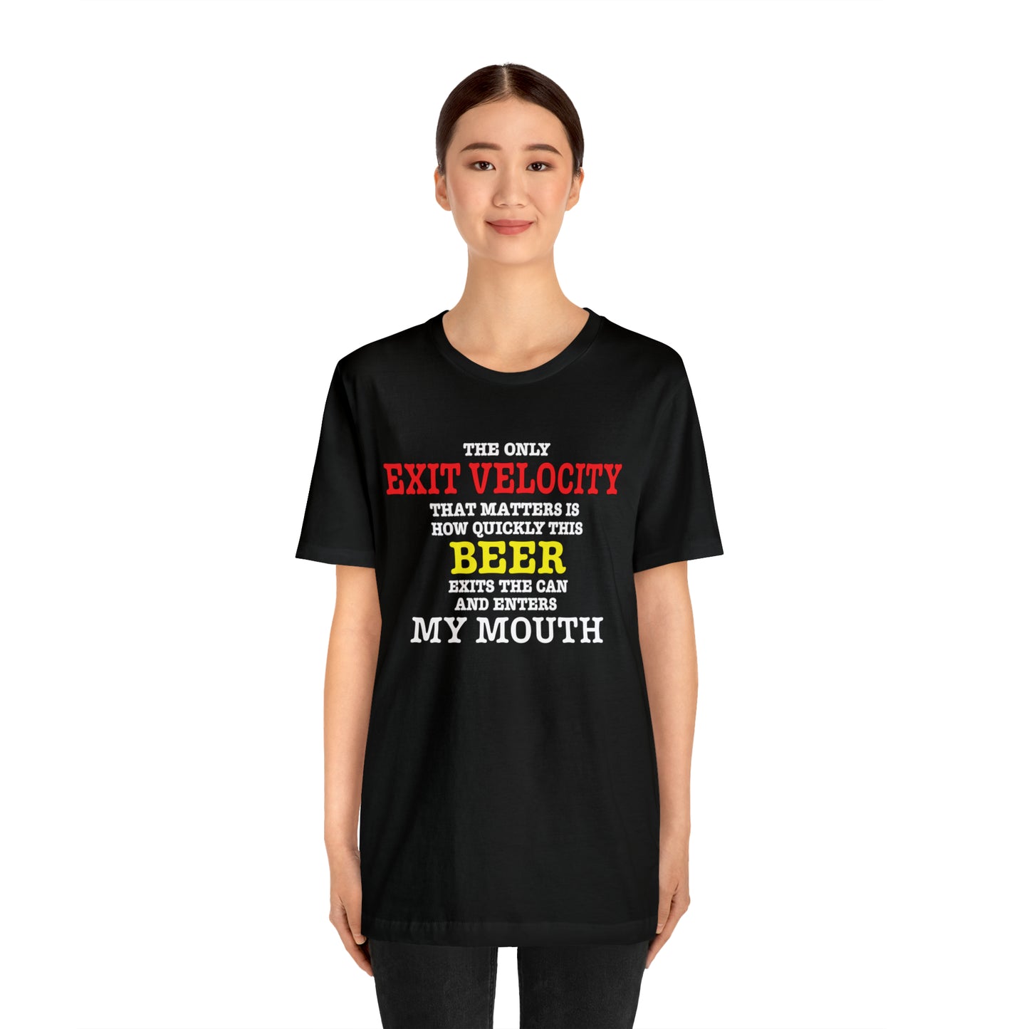 Beer Exit Velo Unisex Jersey Short Sleeve Tee