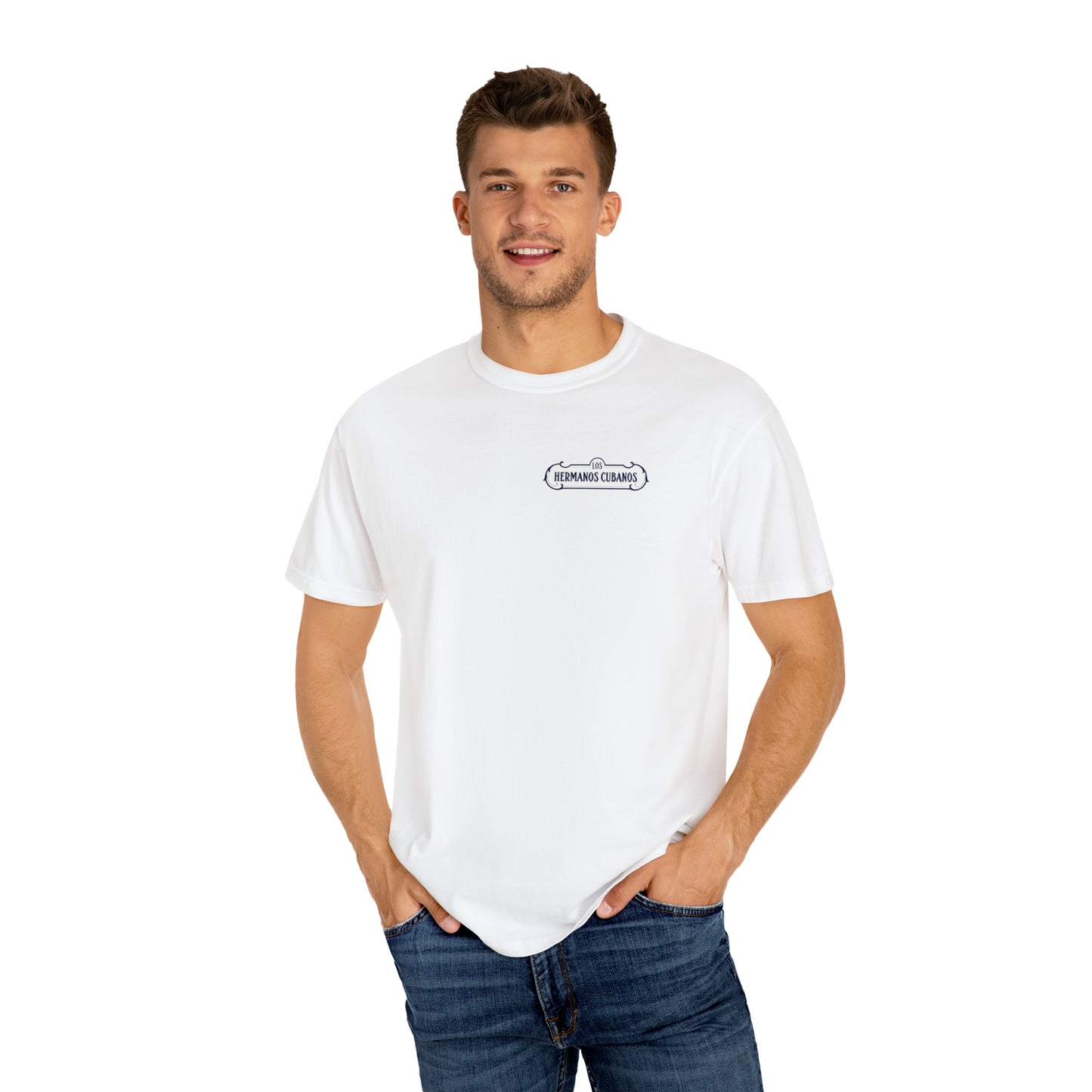 Los Hermanos Cubanos Premium Unisex Garment-Dyed T-shirt