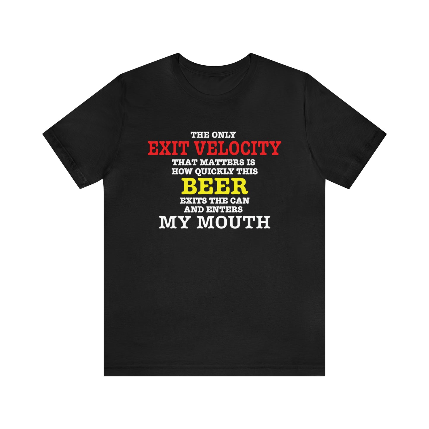 Beer Exit Velo Unisex Jersey Short Sleeve Tee