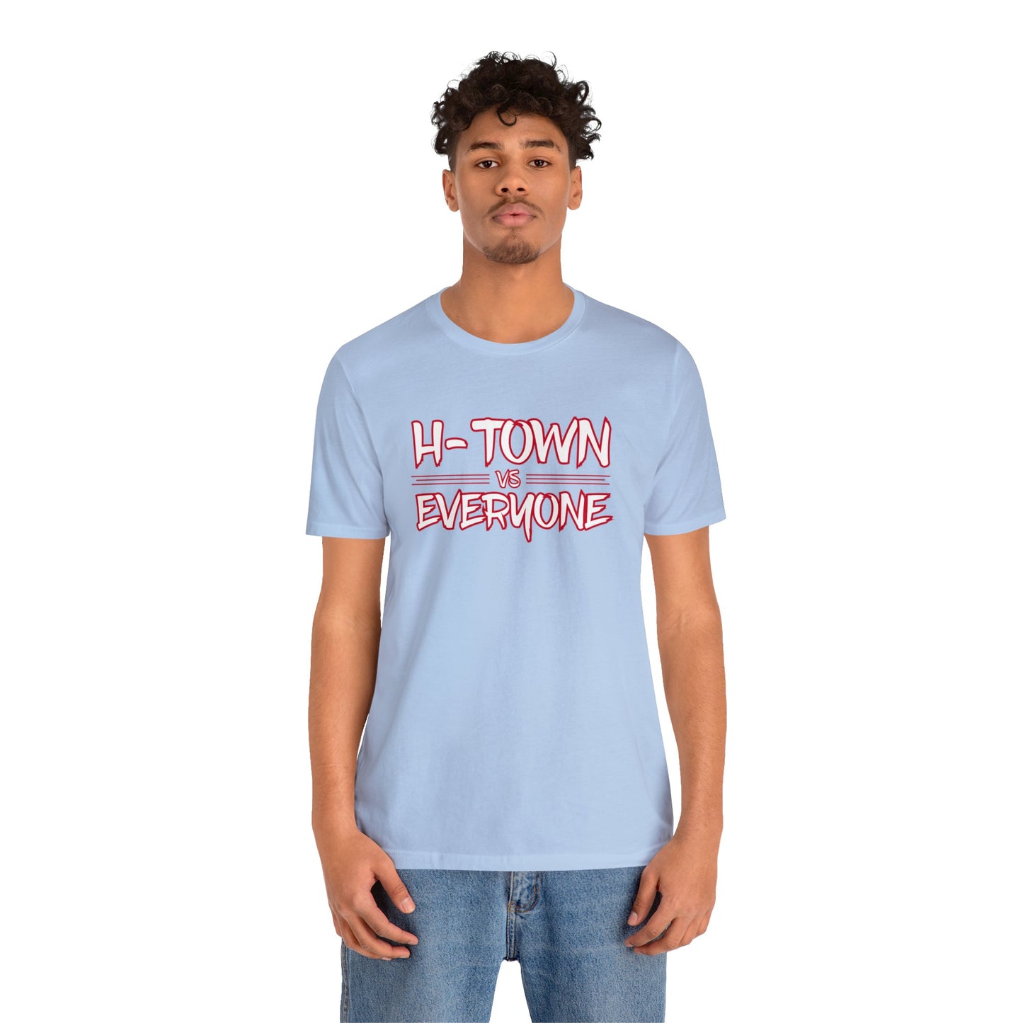 H-Town vs Everyone (HOU Blue) Alt Unisex Jersey Short Sleeve Tee