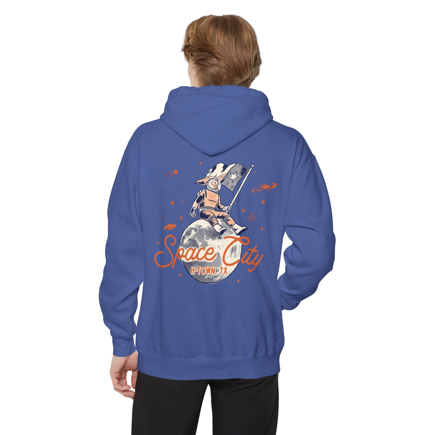 Space City Texas (Saturn) Unisex Comfort Colors Hoodie