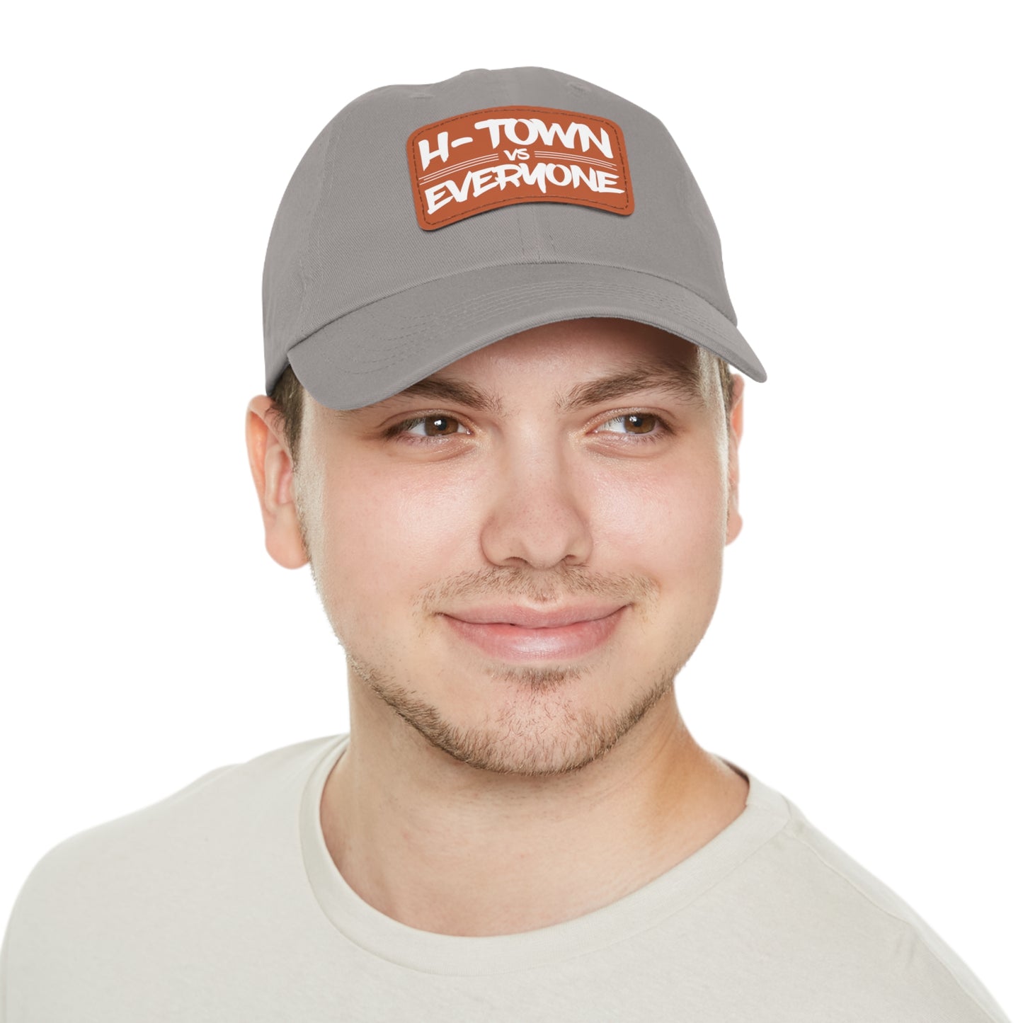 H-Town vs Everyone Leather Patch Dad Hat