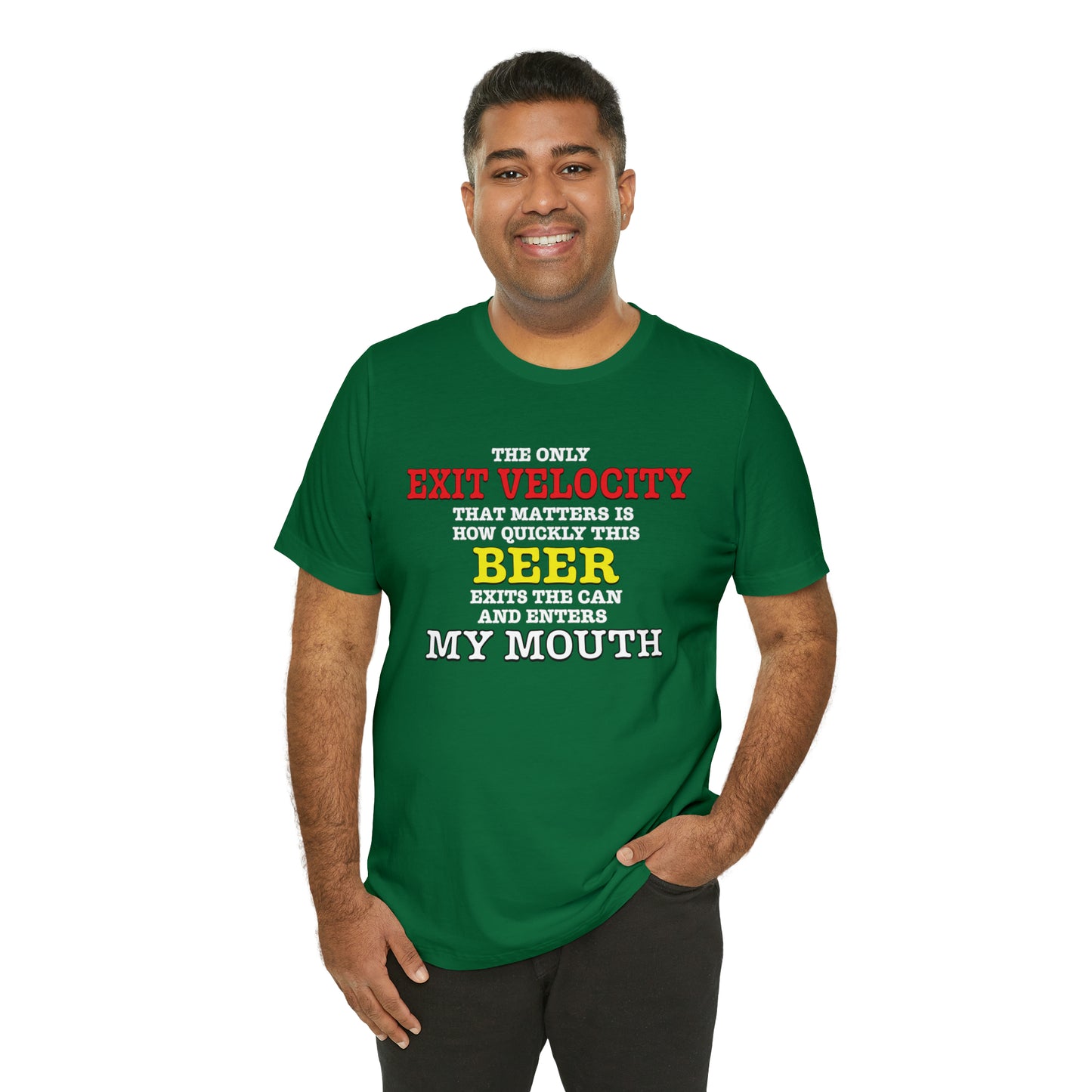 Beer Exit Velo Unisex Jersey Short Sleeve Tee
