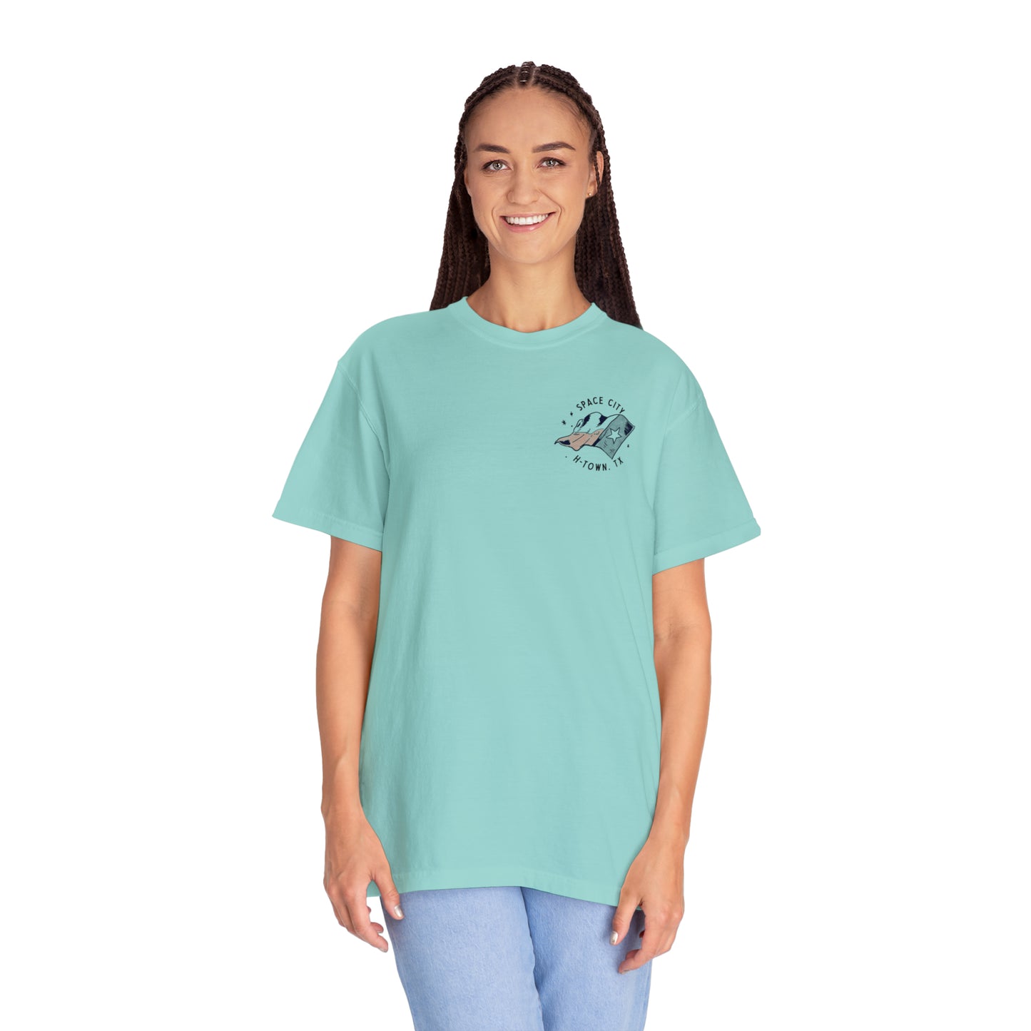 Space City Texas (Saturn) Premium Unisex Comfort Colors T-shirt