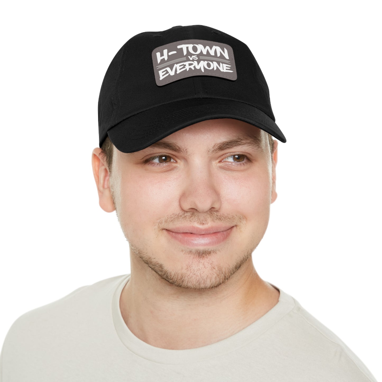 H-Town vs Everyone Leather Patch Dad Hat