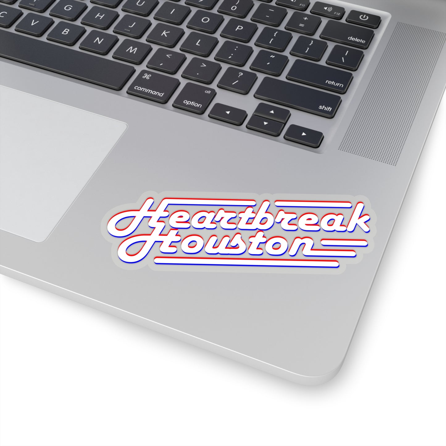 Heartbreak Houston Kiss-Cut Sticker (white)