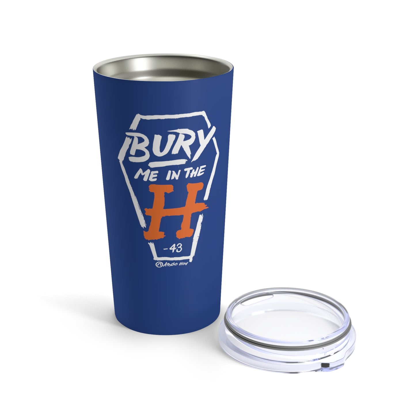 Navy Bury Me In The H Tumbler 20oz