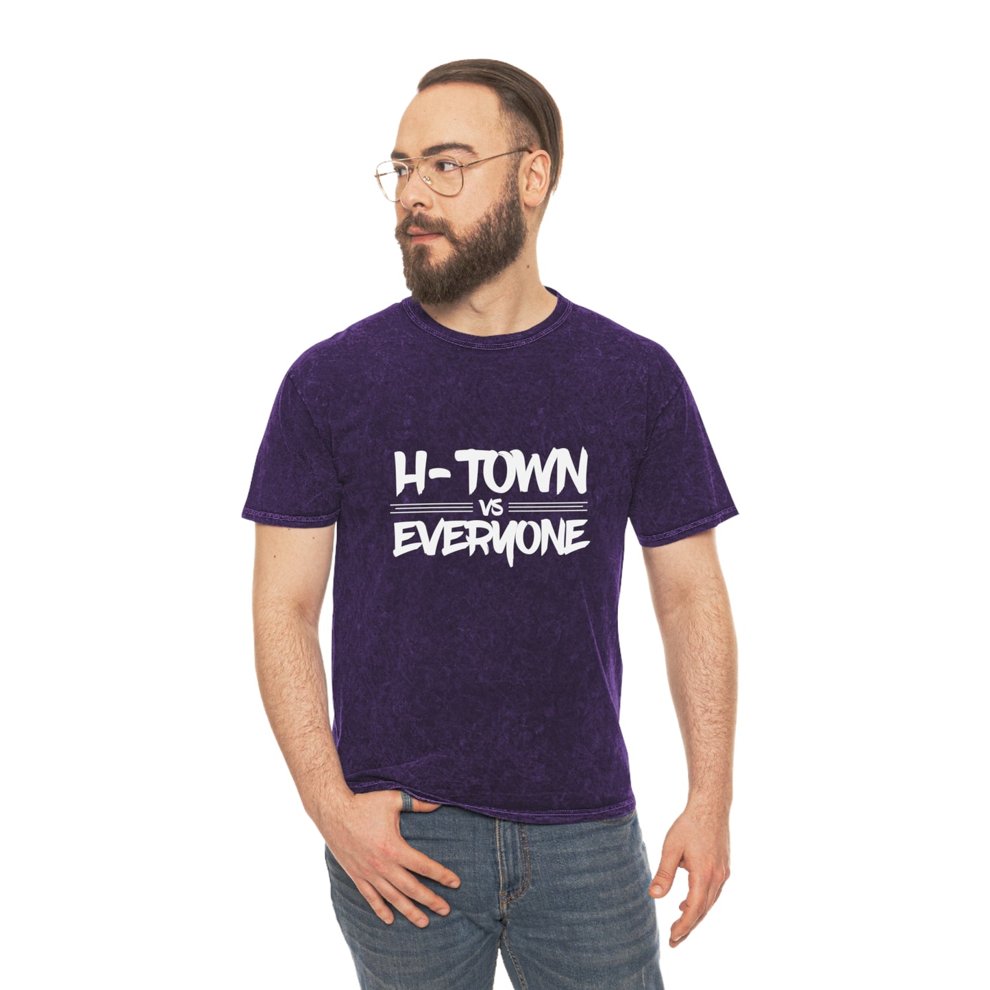 H-Town vs Everyone Unisex Mineral Wash T-Shirt