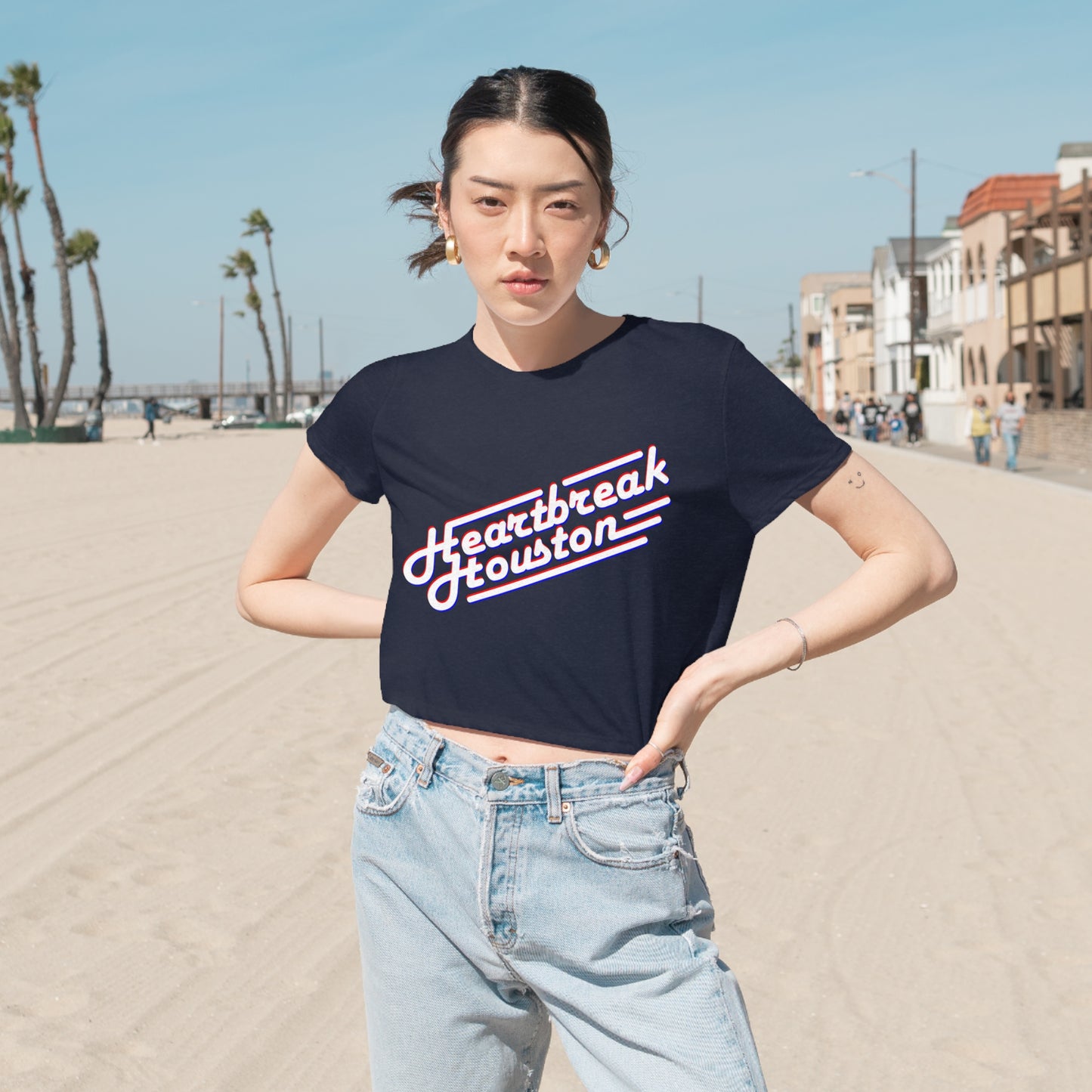 Heartbreak Houston Cropped Tee