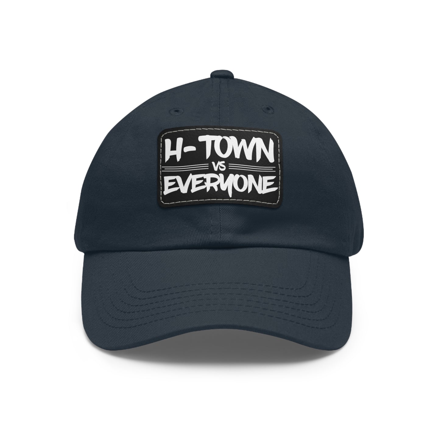 H-Town vs Everyone Leather Patch Dad Hat