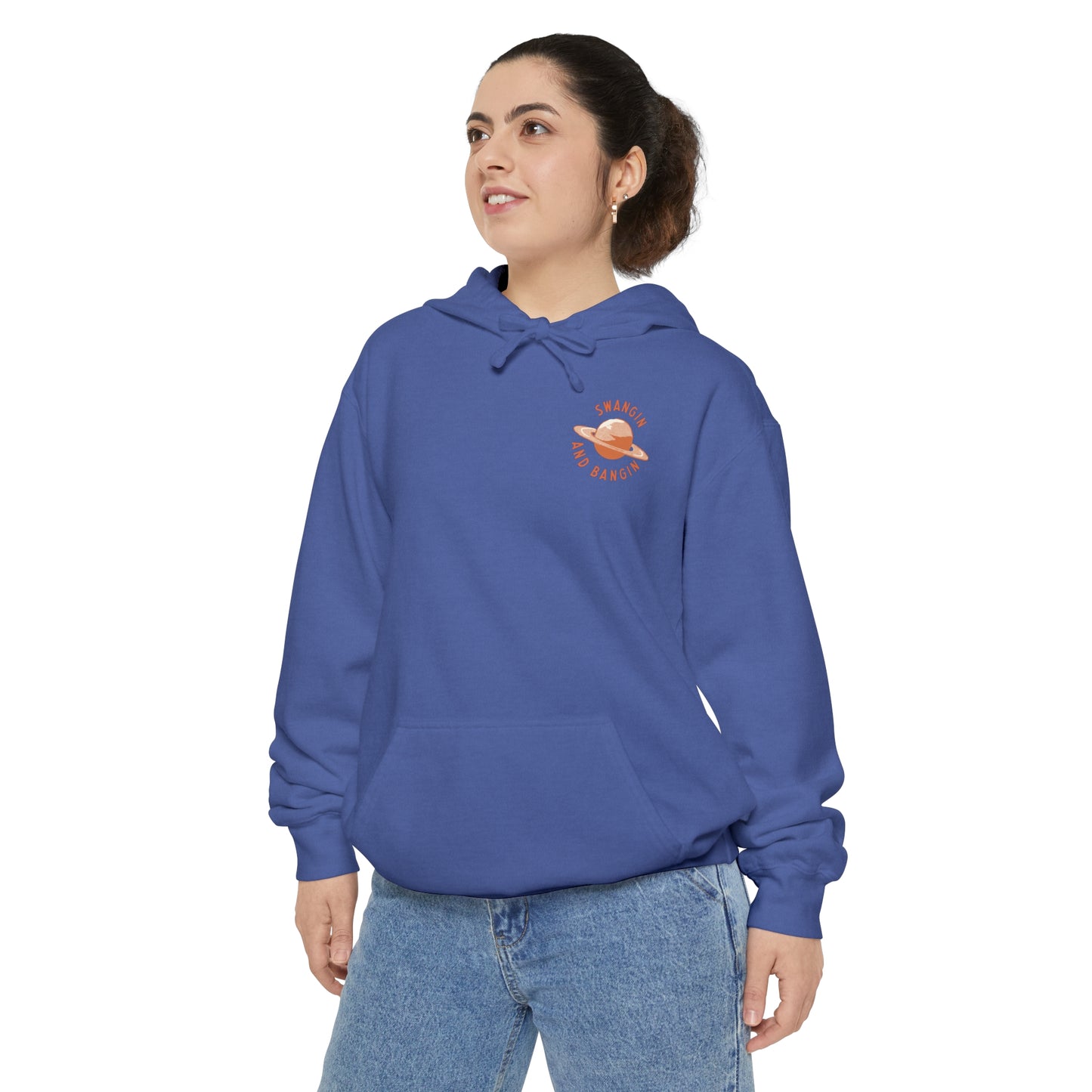Swangin & Bangin (Saturn) Unisex Comfort Colors Hoodie